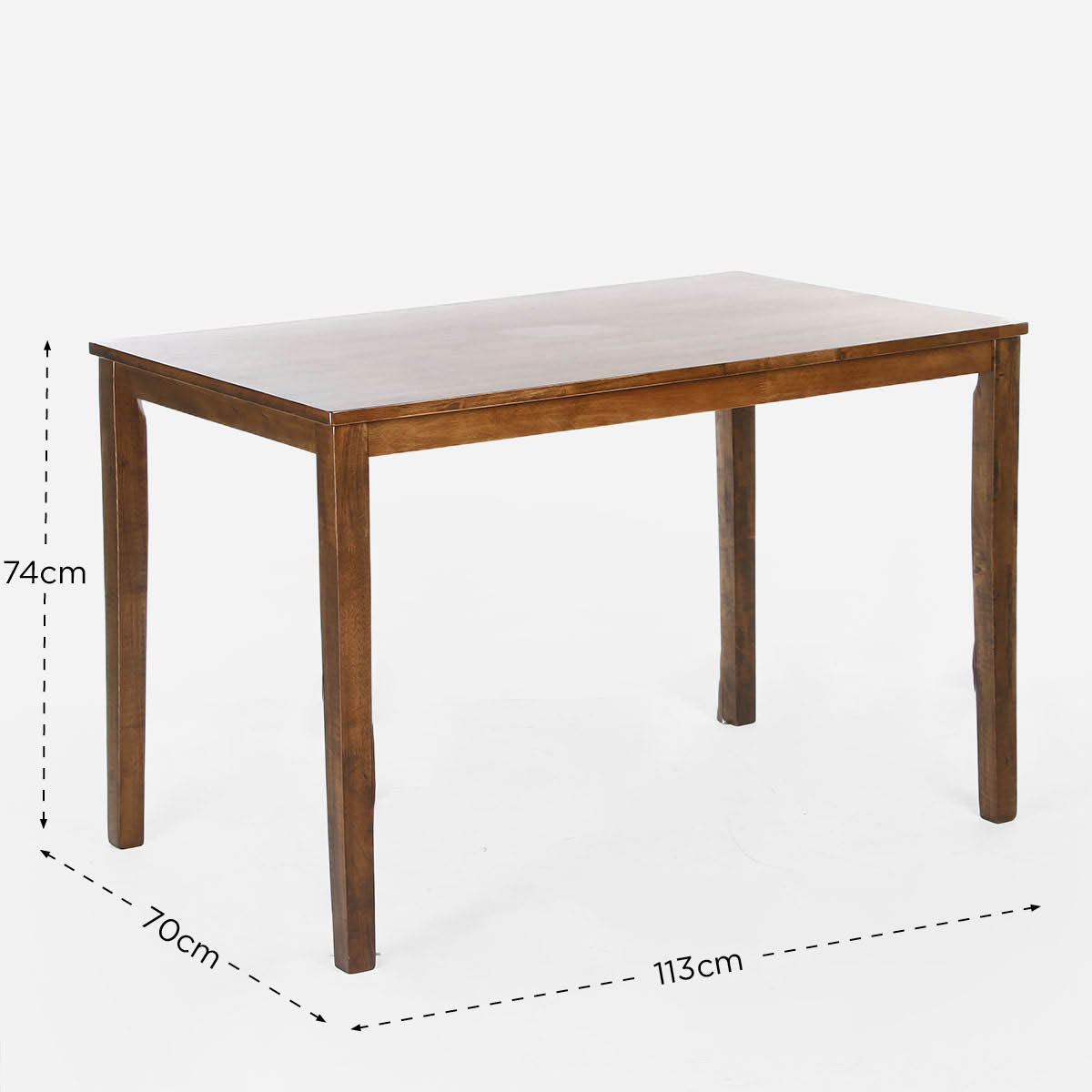 SM Home Ponny 4-Seater Dining Set - Walnut