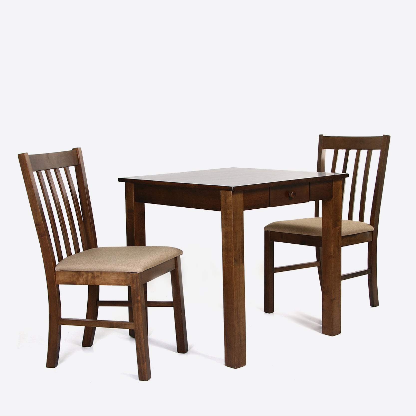 SM Home Panzer 2-Seater Dining Set SS219 - Walnut