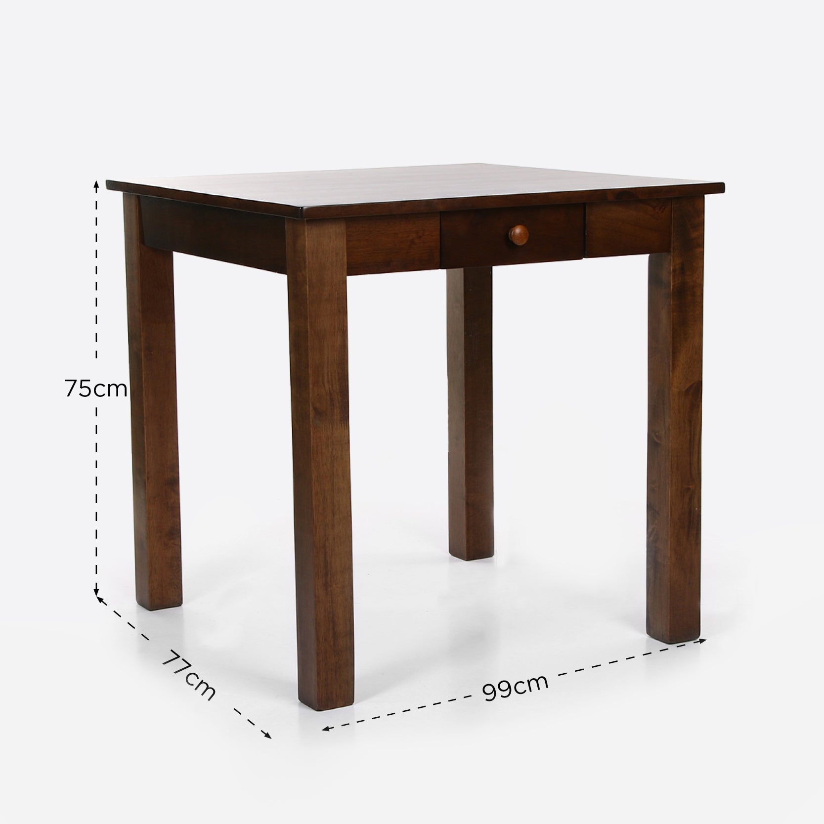 SM Home Panzer 2-Seater Dining Set SS219 - Walnut