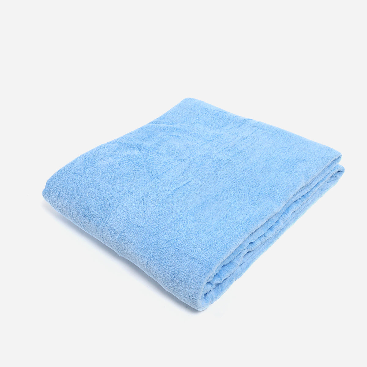 Dream Mate Micro Coral Fleece Blanket (Blue) - 60x80in