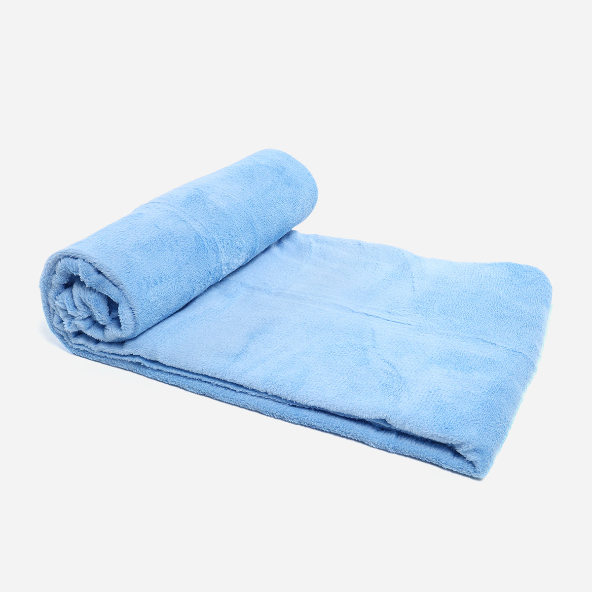 Dream Mate Micro Coral Fleece Blanket (Blue) - 60x80in