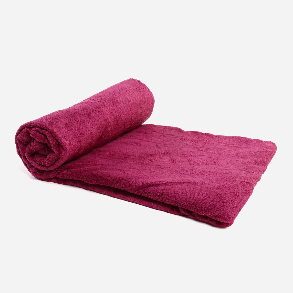 Dream Mate Micro Coral Fleece Blanket (Plum) - 60x80in