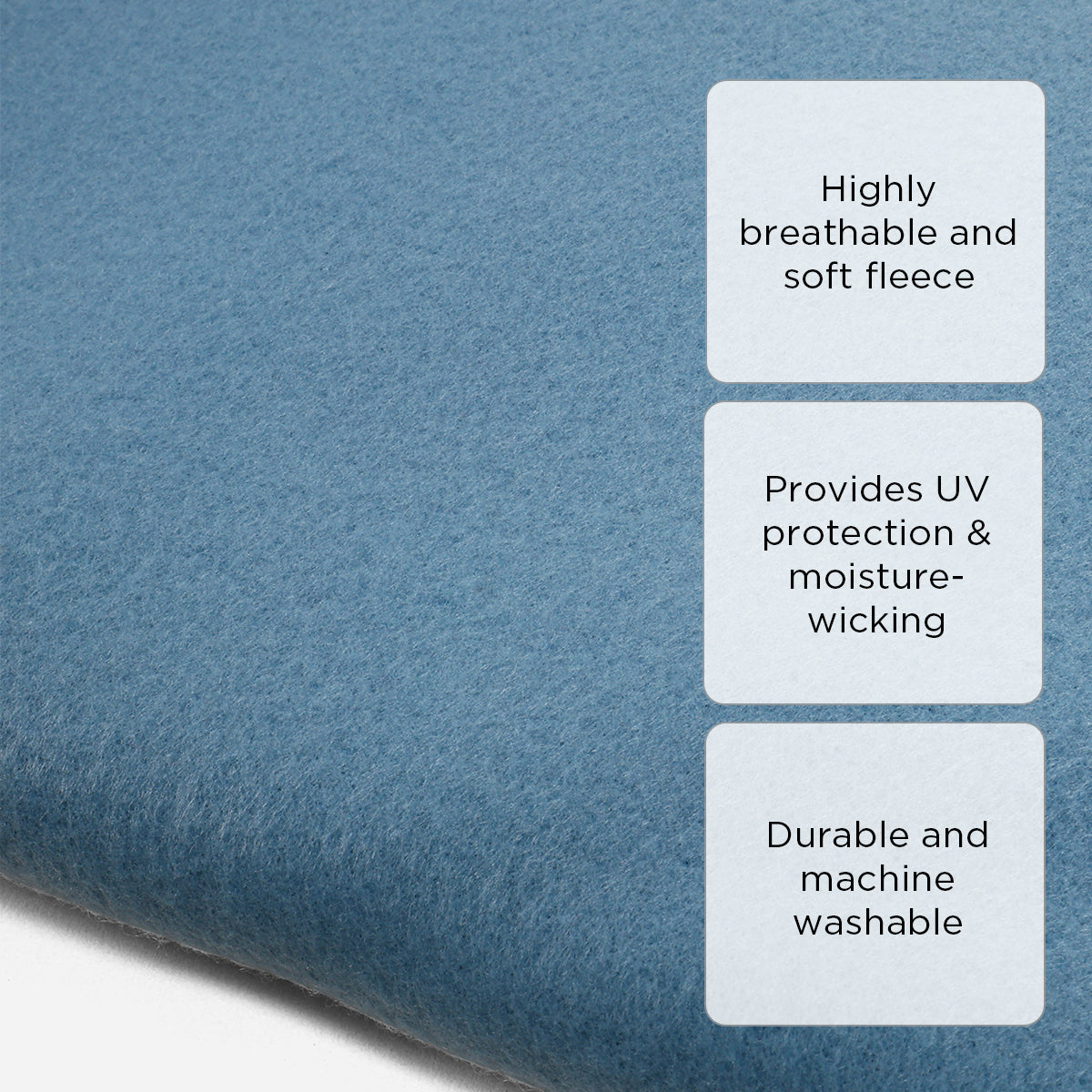 Dream Mate Polar Fleece Blanket (Blue) - 80x90in