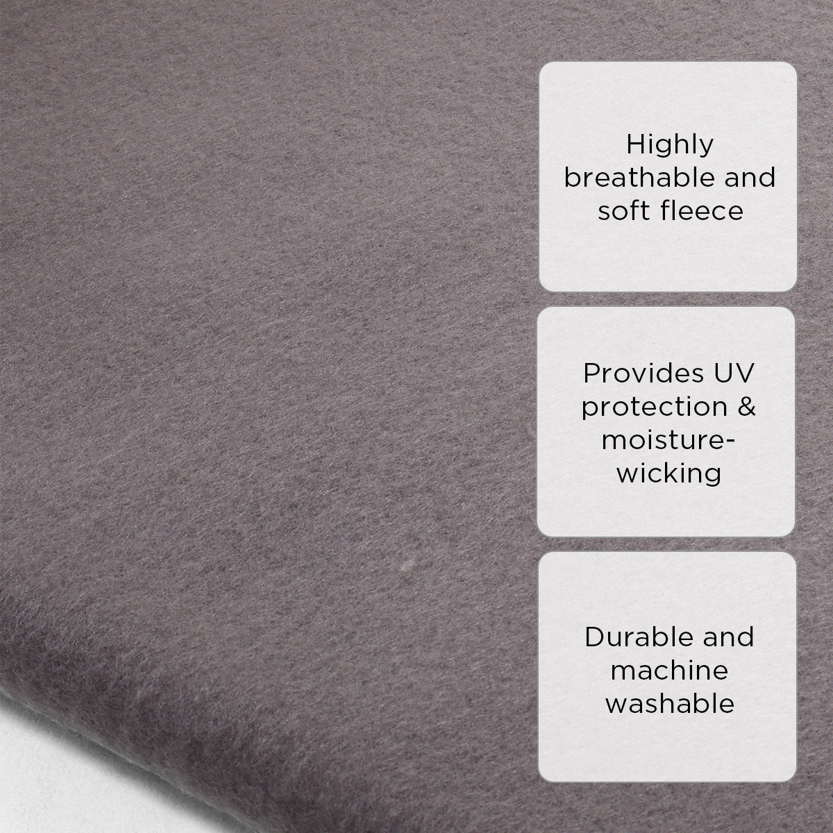 Dream Mate Polar Fleece Blanket (Gray) - 80x90in