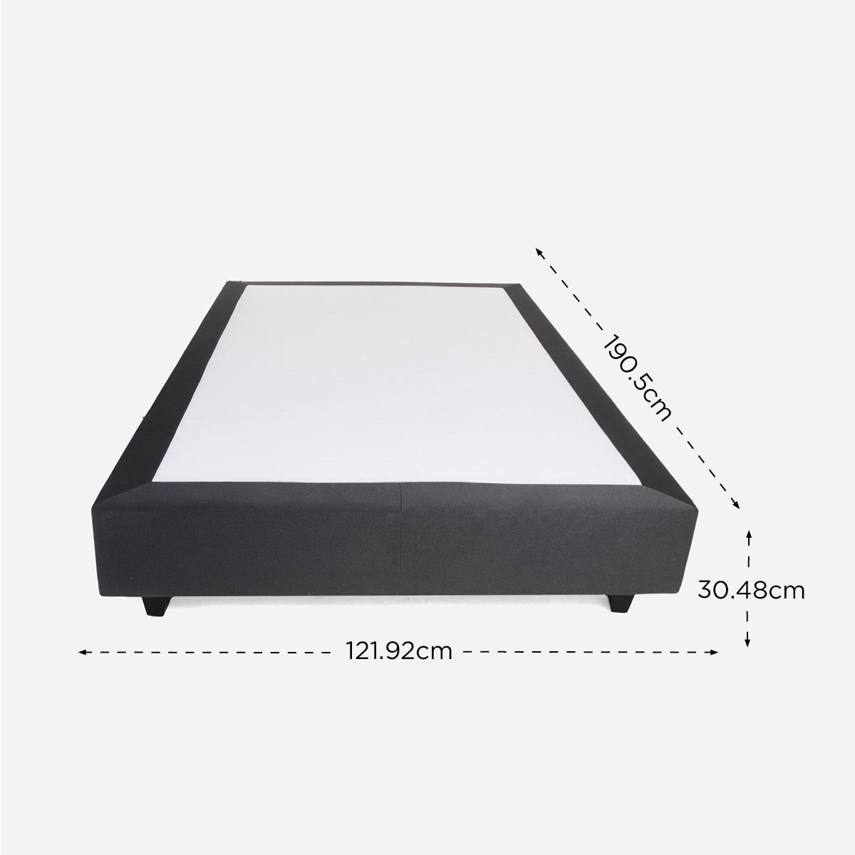 Royal Linen Box Bed - 12x48x75in