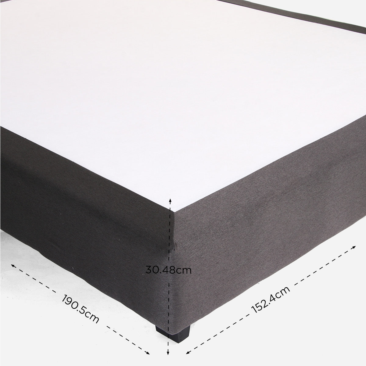 Royal Linen Box Bed - 12x60x75in