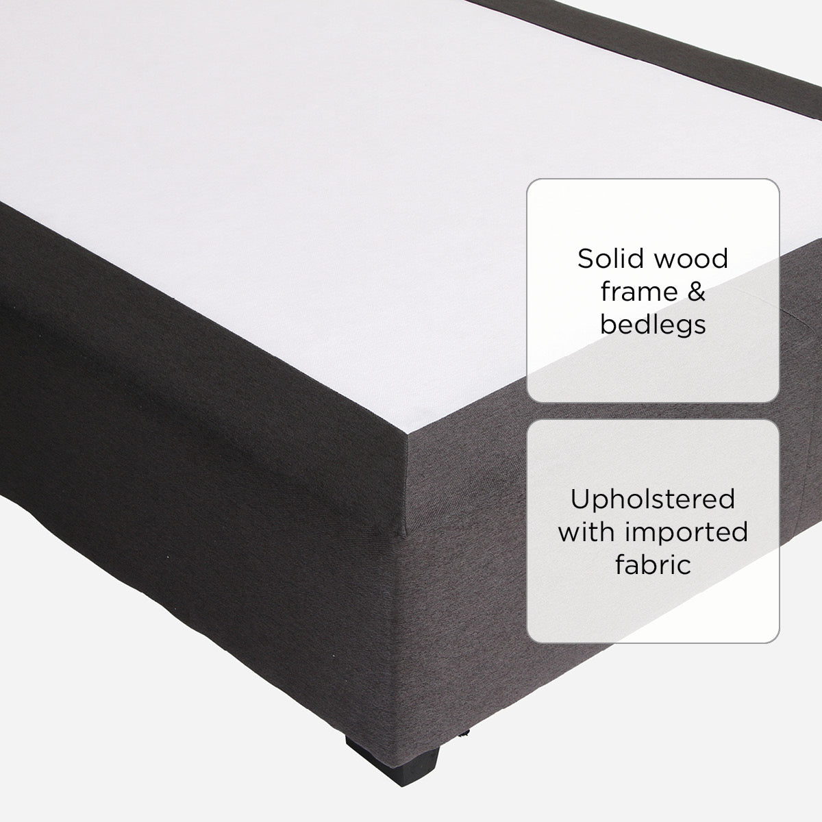 Royal Linen Box Bed - 12x36x75in