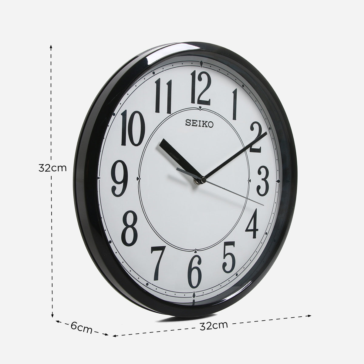 Seiko Wall Clock QXA786J-121- Black