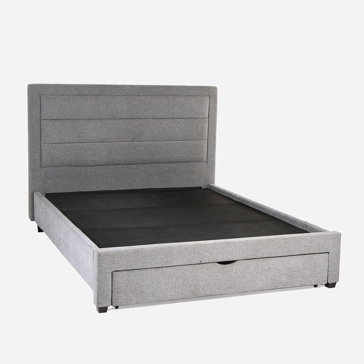 Slumberland  Harper Padded Bedframe With Drawer LF-BF008  (60x75) - Gray