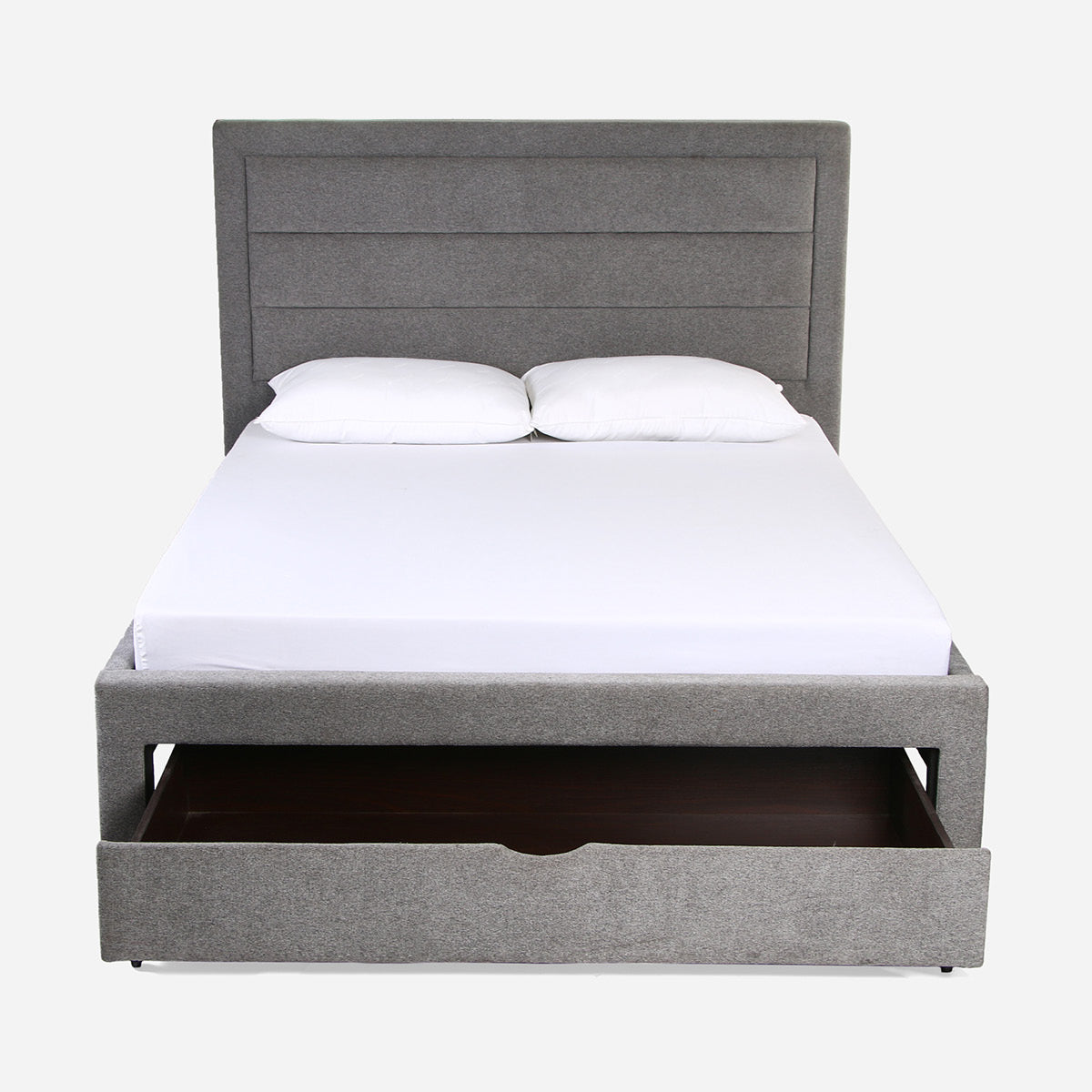 Slumberland  Harper Padded Bedframe With Drawer LF-BF008  (60x75) - Gray