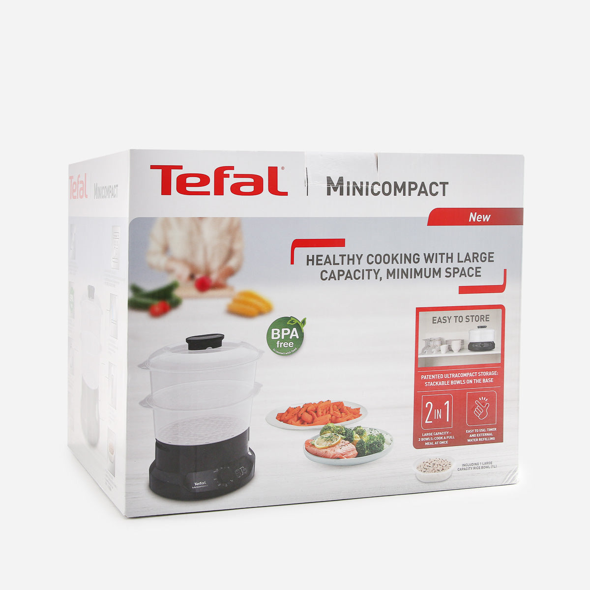 Tefal Mini Compact Food Steamer VC139865