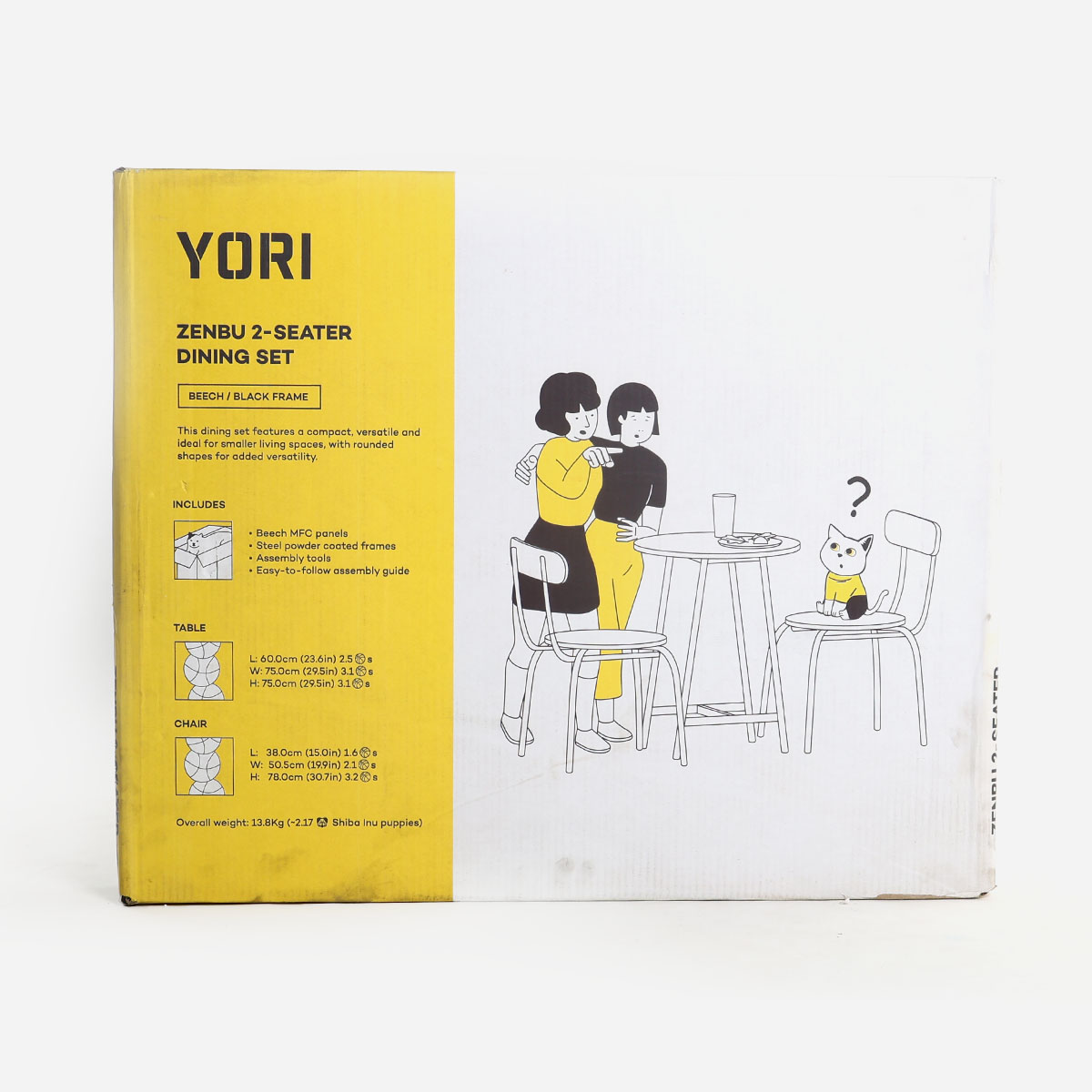 Yori Zenbu 2 Seater Dining Set