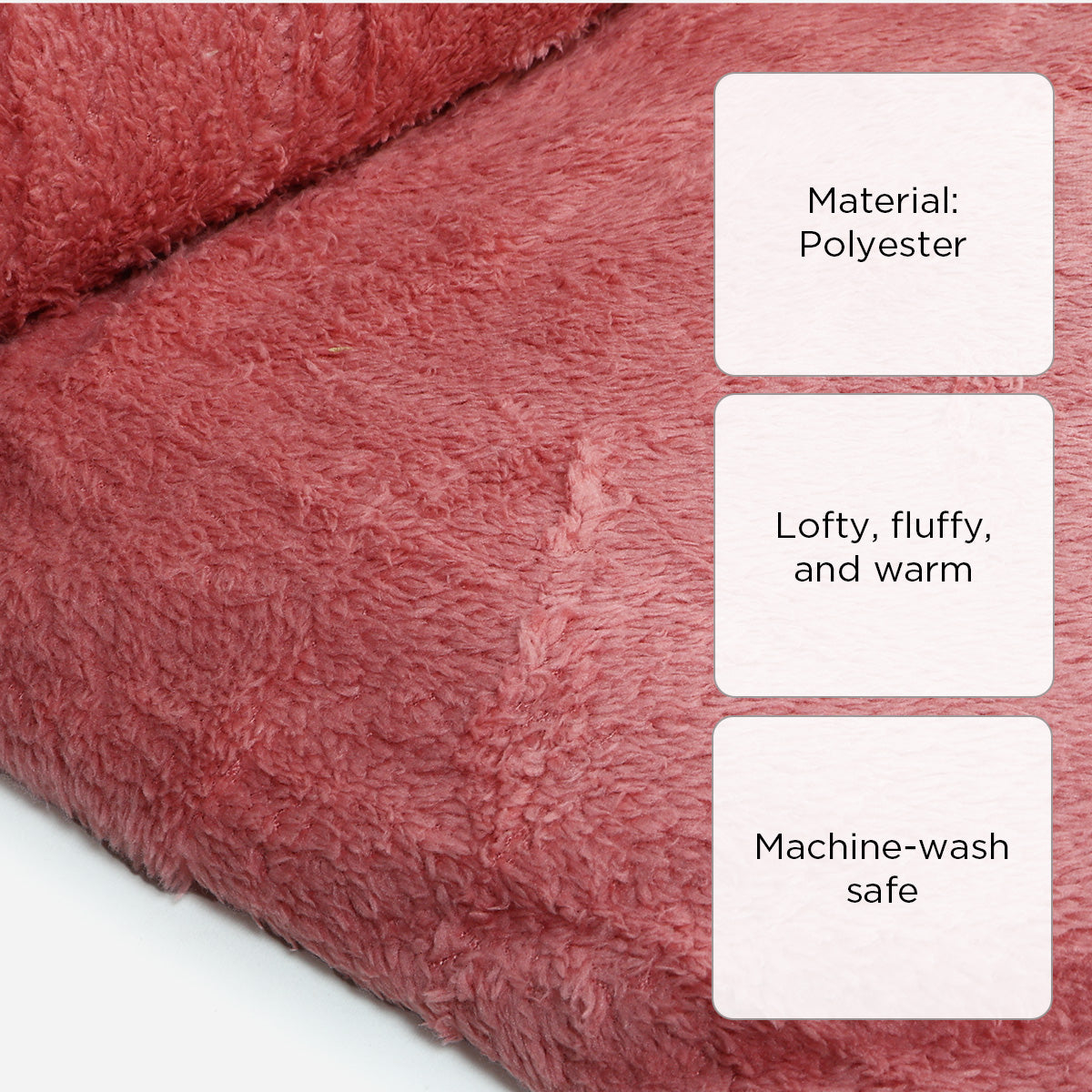 V&E Sherpa Blanket (Pink) - 60x80in