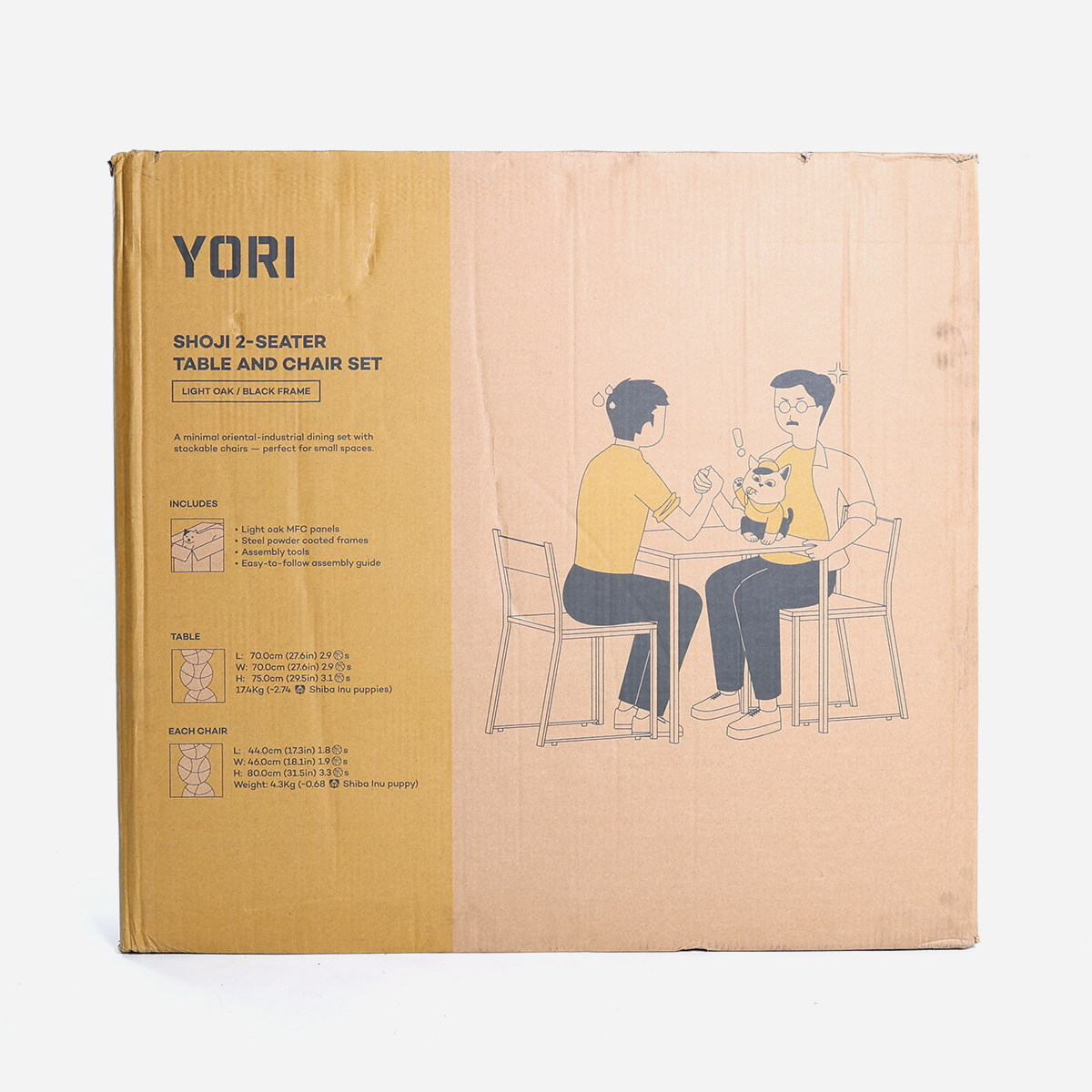Yori Shoji Stackable 2 seater Dining Set