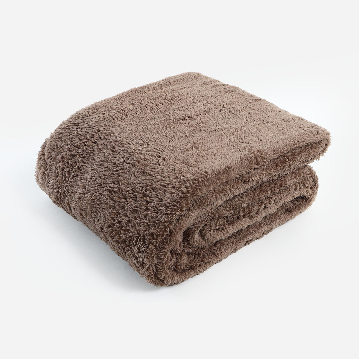 V&E Sherpa Blanket (Brown) -80x90in