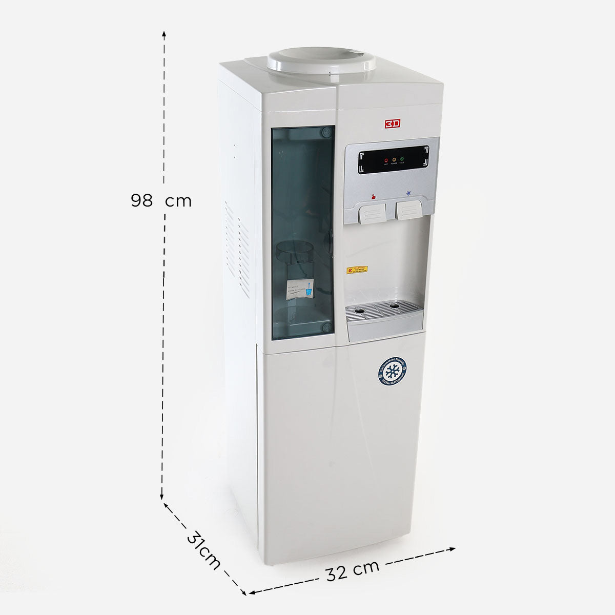3D Hot and Cold Water Dispenser WD-530GH- White