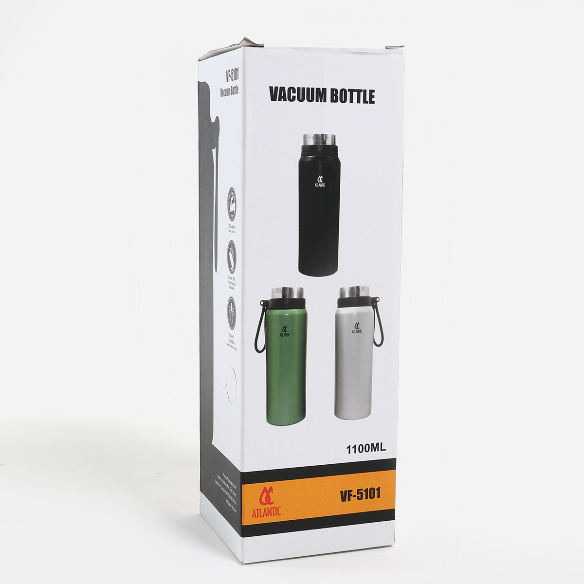 Atlantic Vacuum Bottle VF5101 (Black)- 1000ml