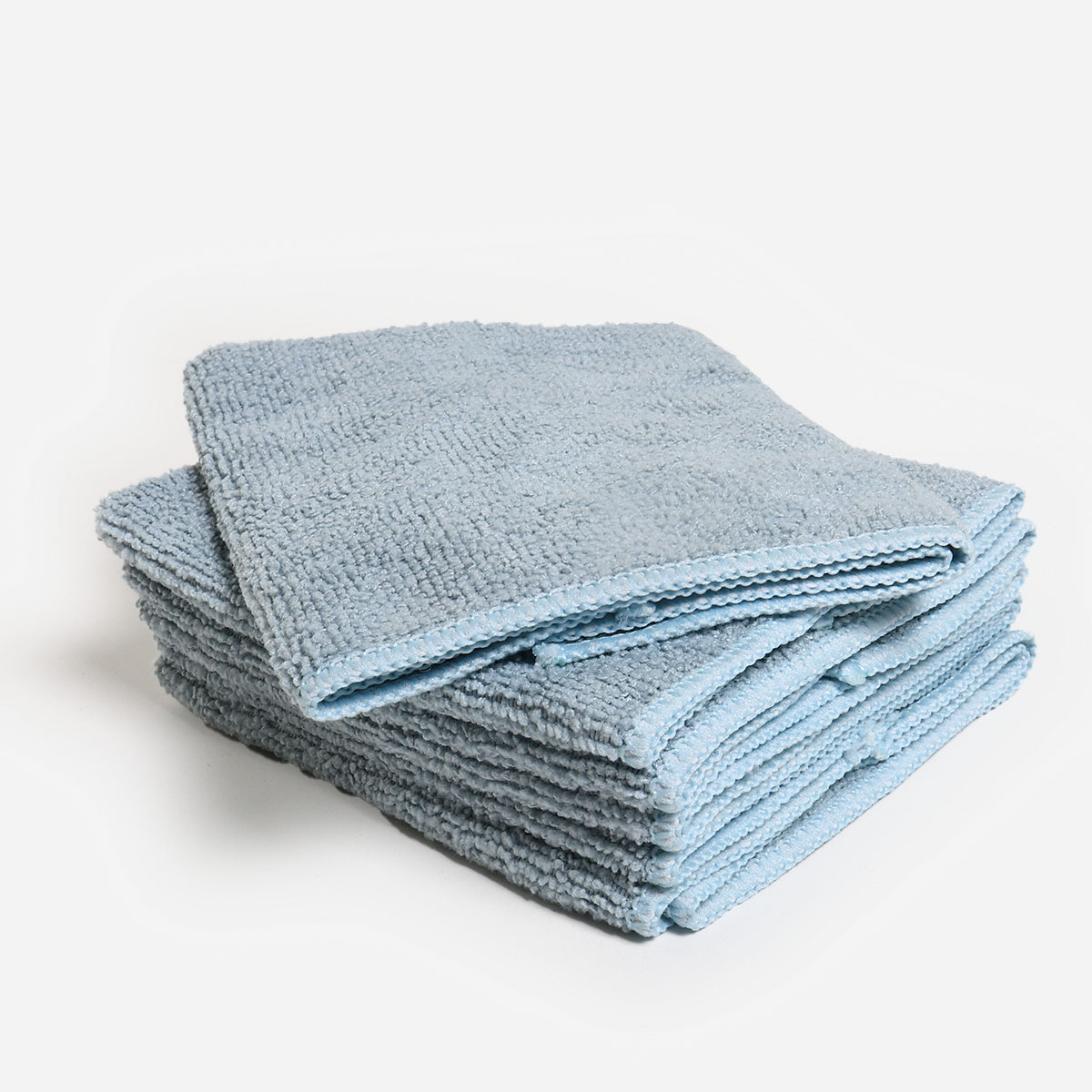 SM Home Set of 6 Microfiber Face Towels - Blue Gray