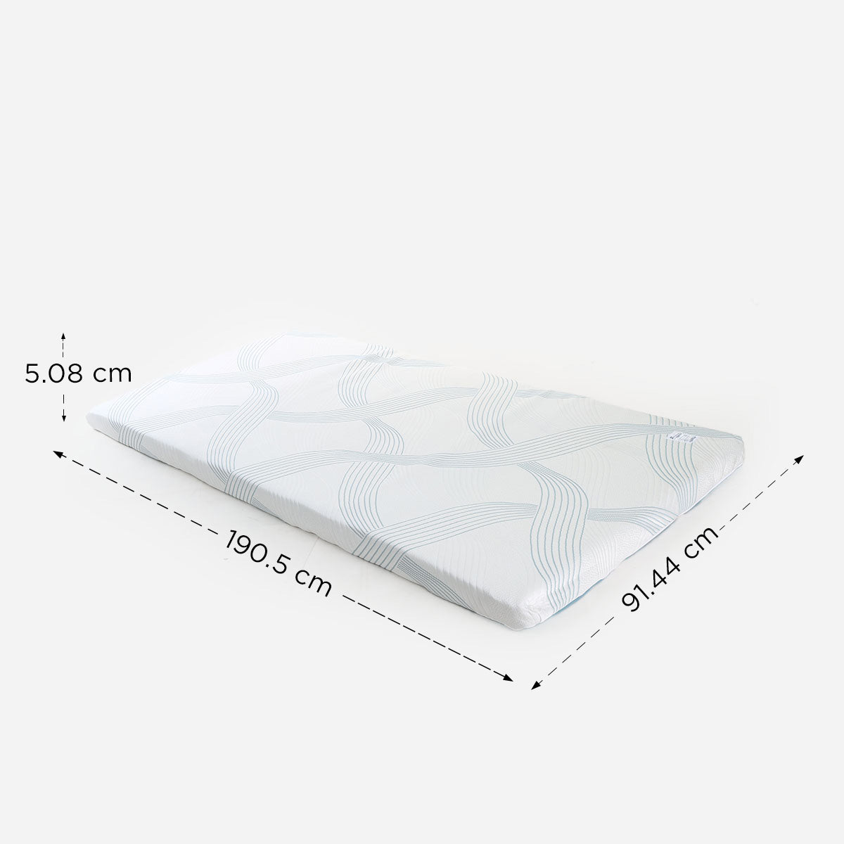Uratex Senso Memory Frost Topper - 2x36x75in.