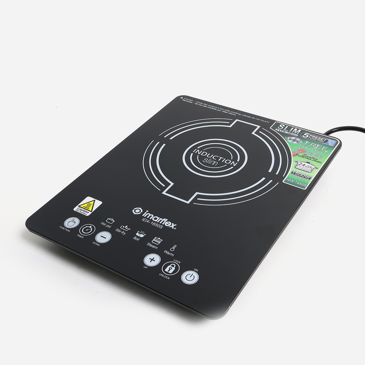 Imarflex IDX-1650S Induction Cooker Slim Type 38mm