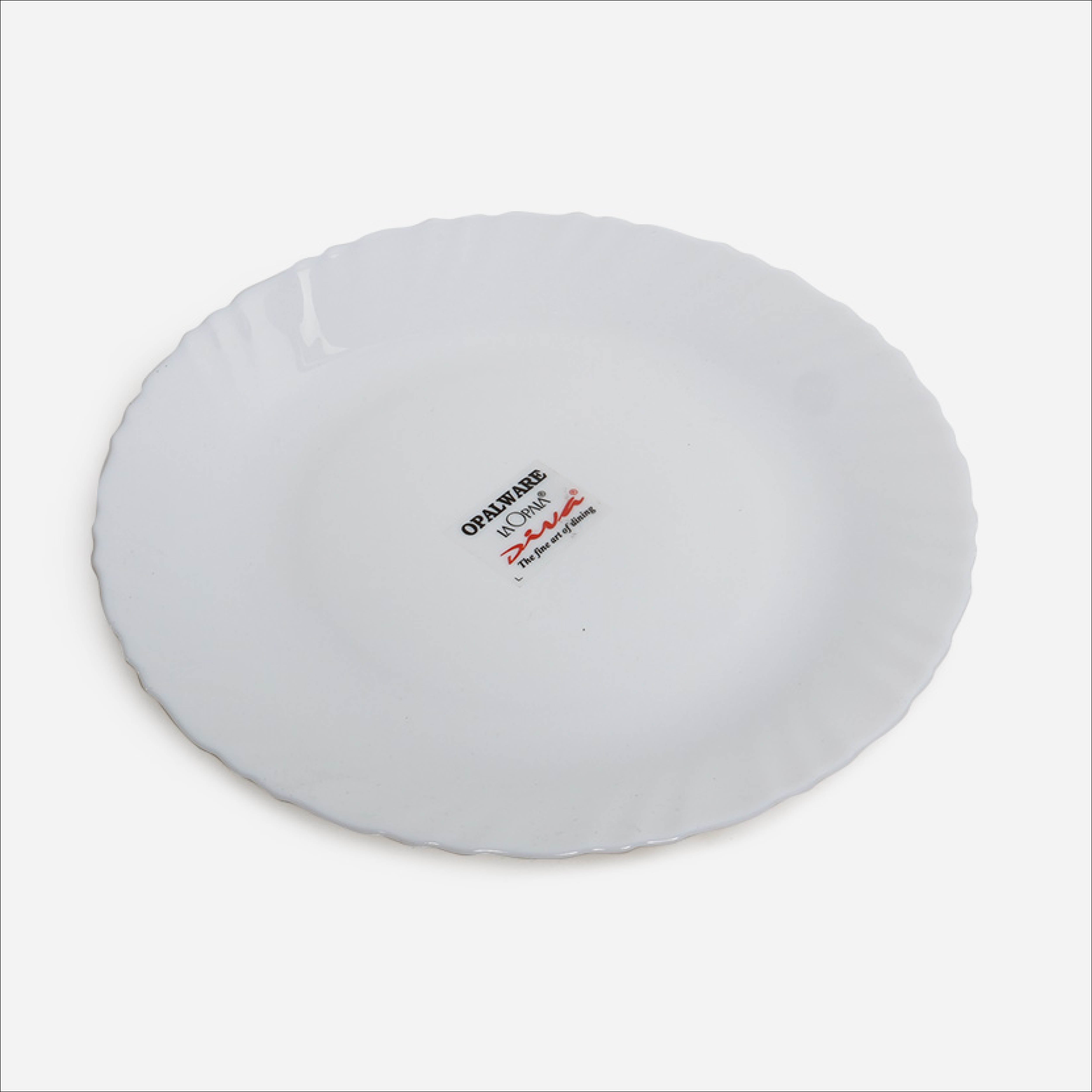 La Opala Full Plate FL-01T (White) - 11in