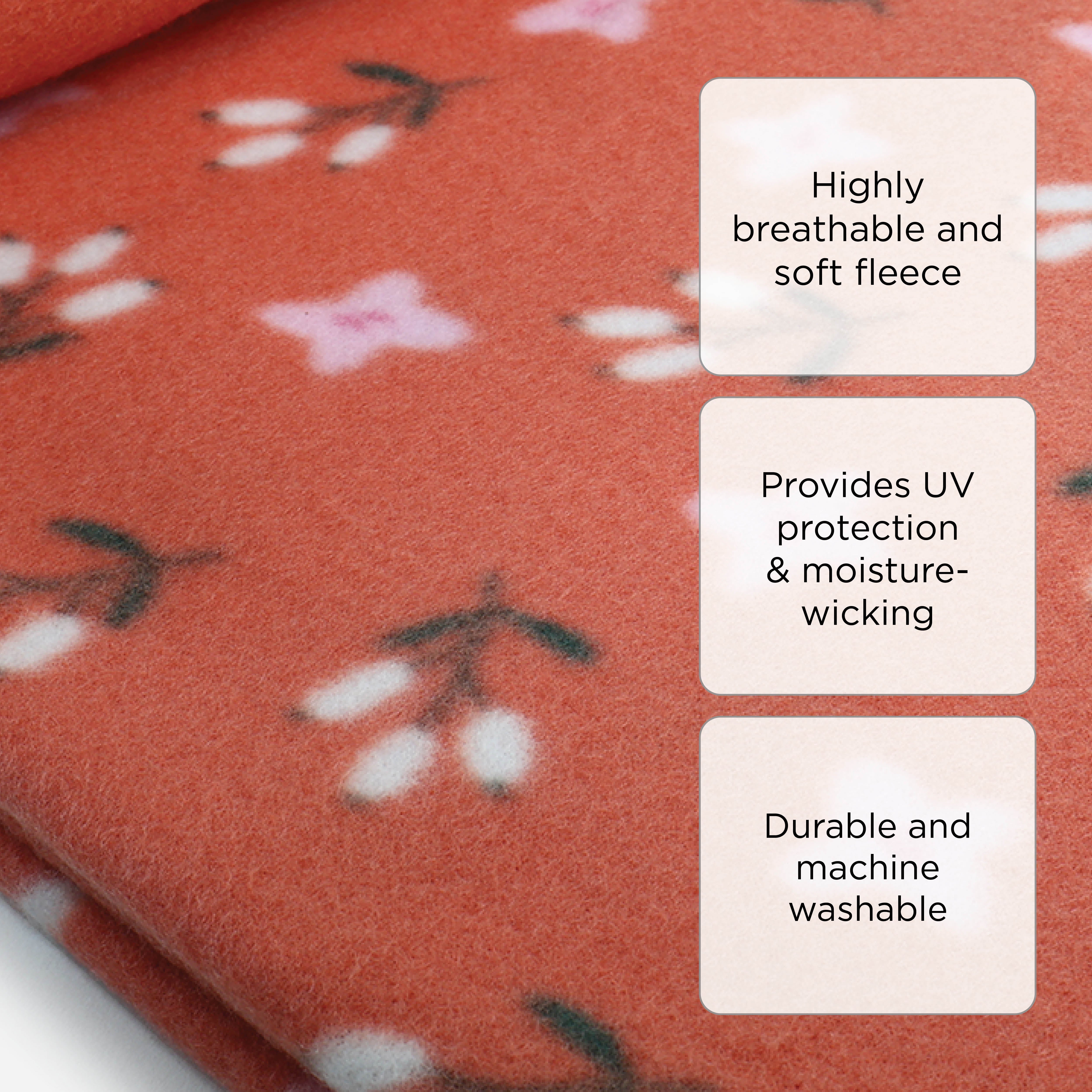 Dream Mate Printed Polar Fleece Blanket - 50x60in