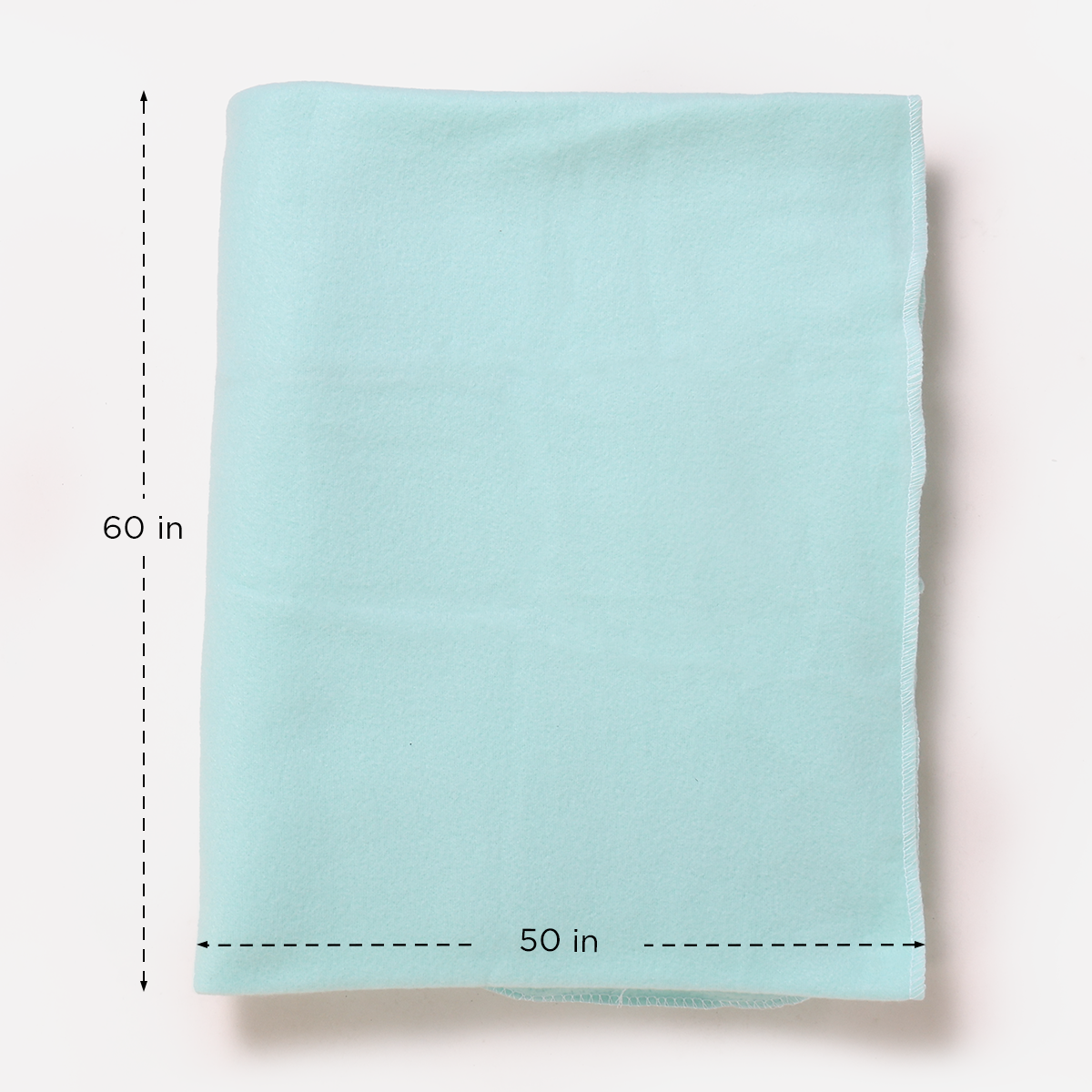 SM Home Polar Fleece Blanket (Mint Blue) - 50x60 inches
