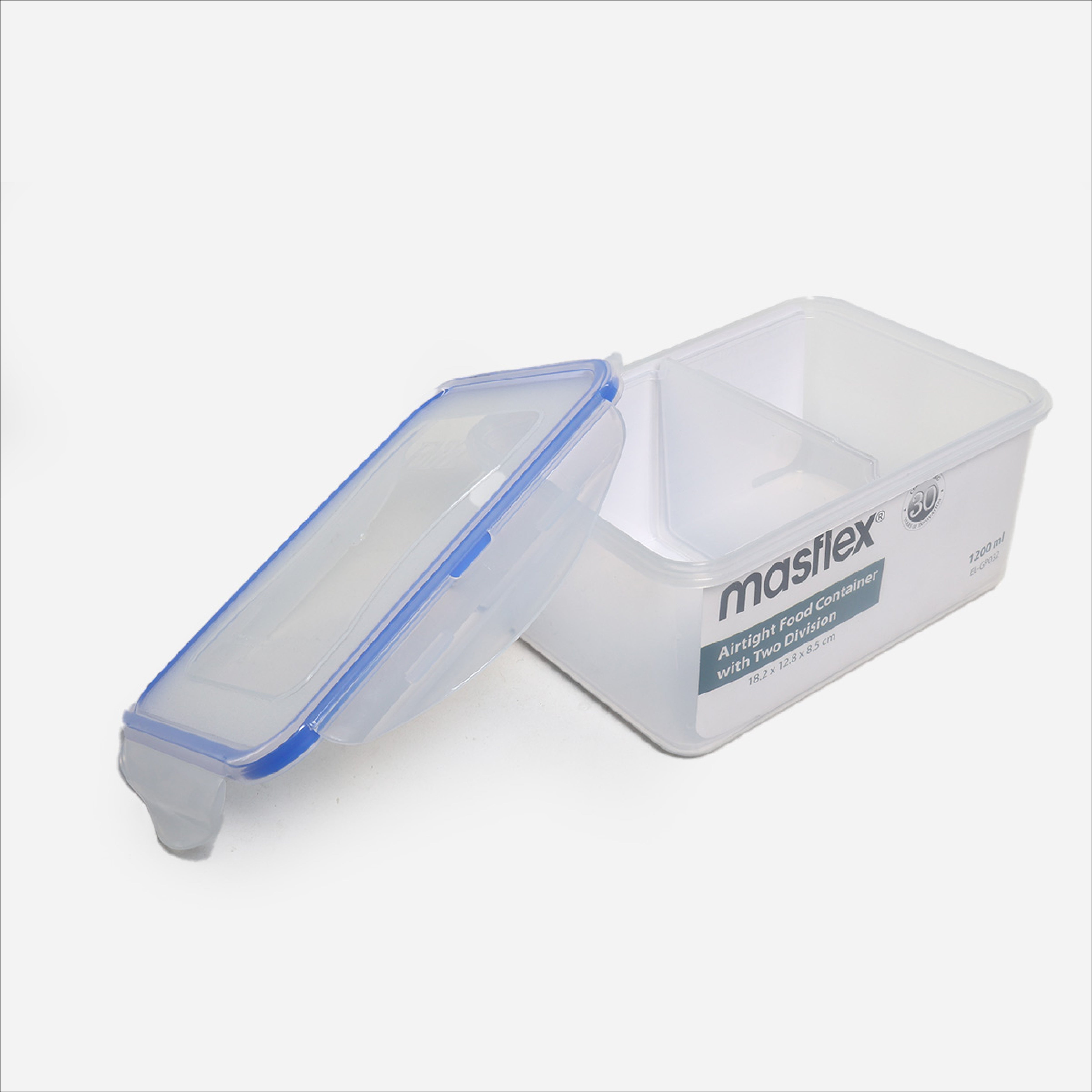Masflex Airtight Food Container with Divider - 1200ML