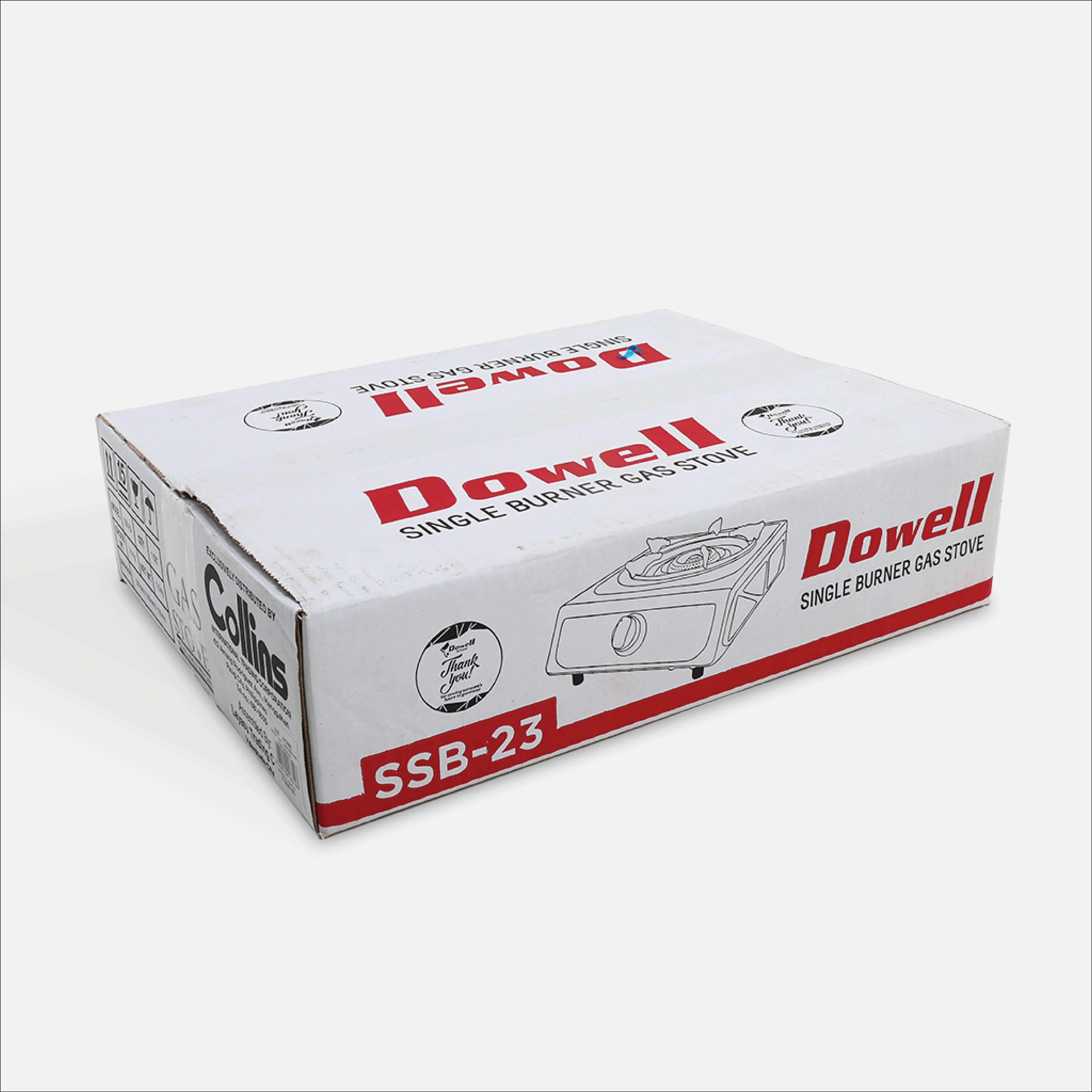 Dowell Single Gas Burner XM SSB-23 - Stainless