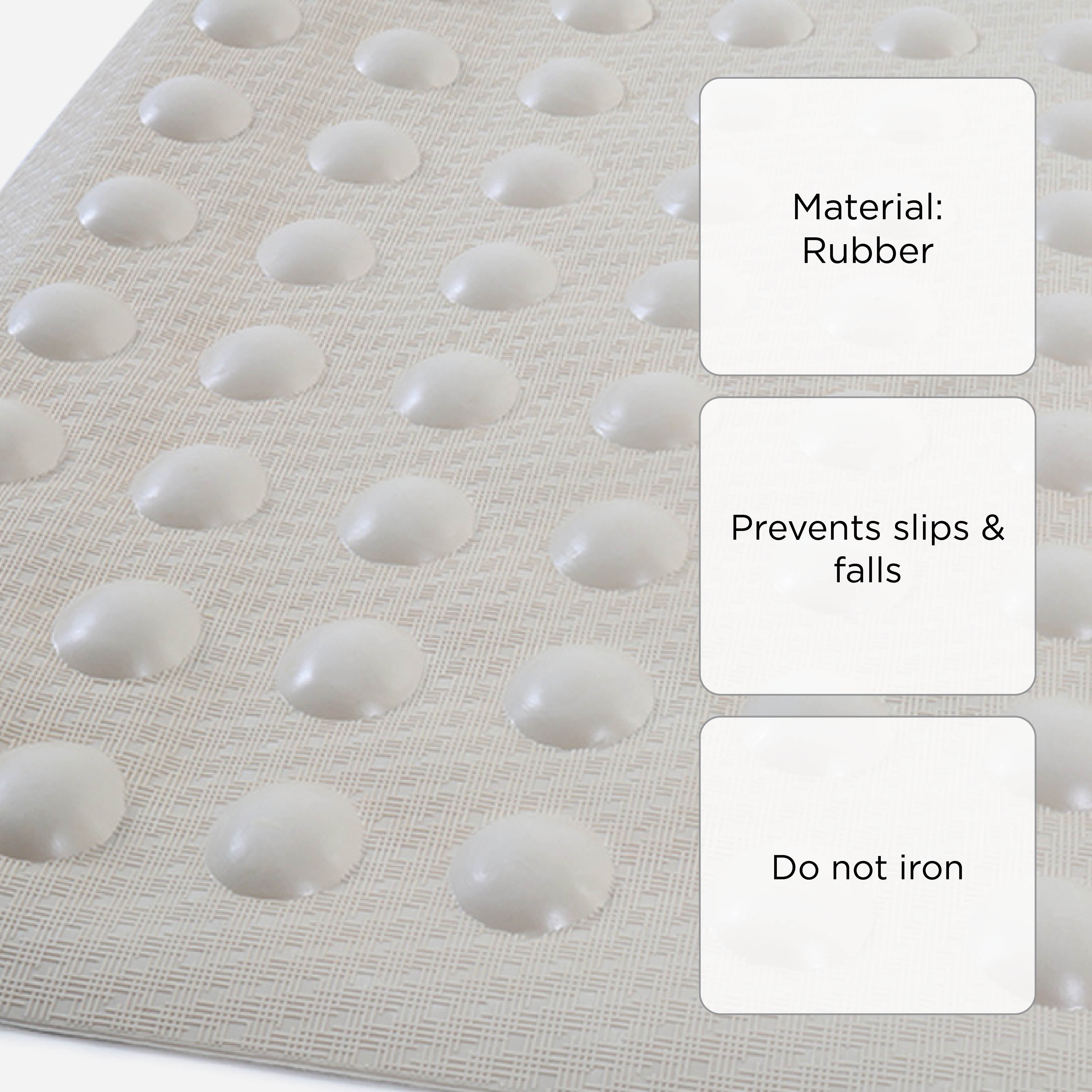 Hosh Rubber Bathmat M141 (Beige) - 36x97cm