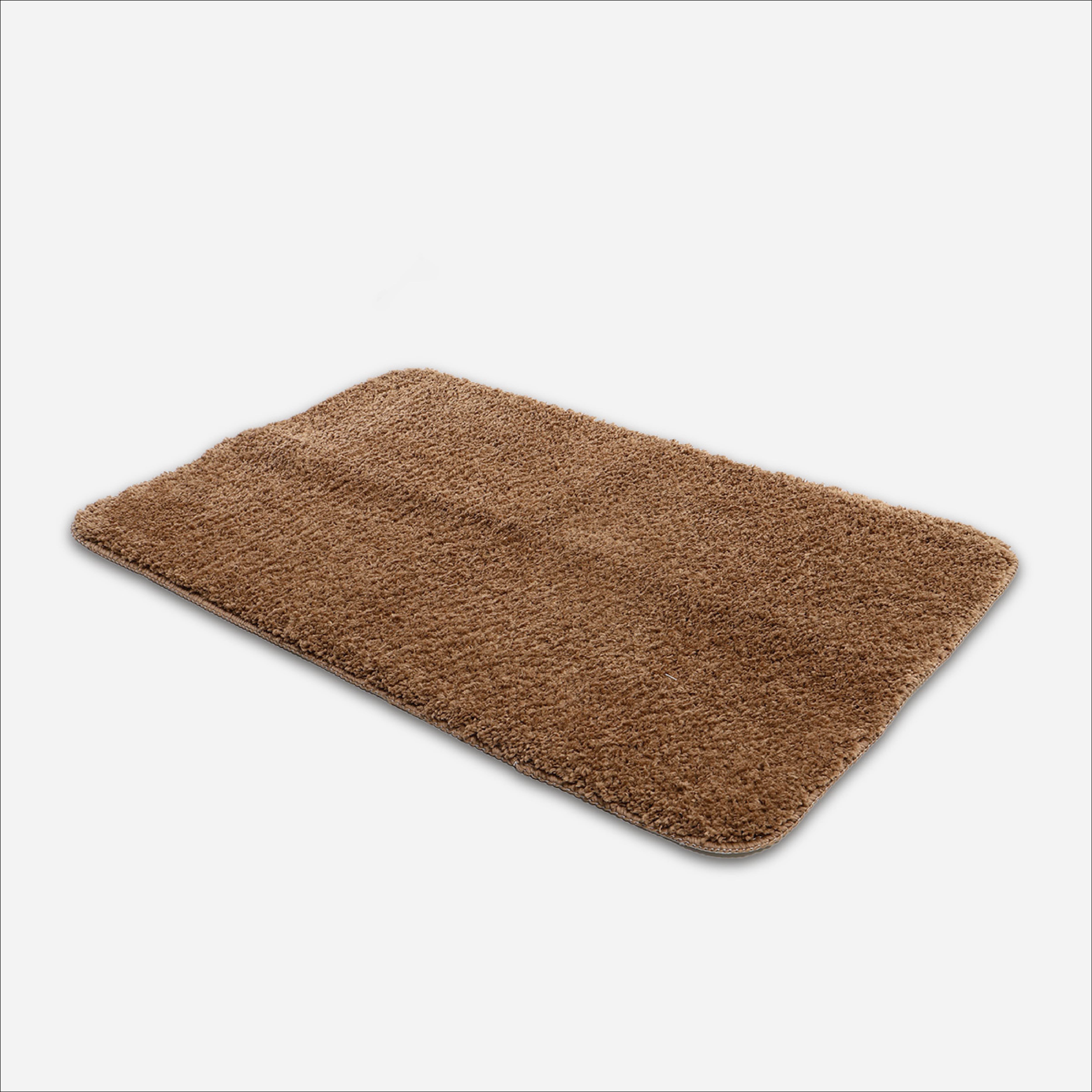 Hosh Fluffy Bath Mat (Brown) - 50x80cm