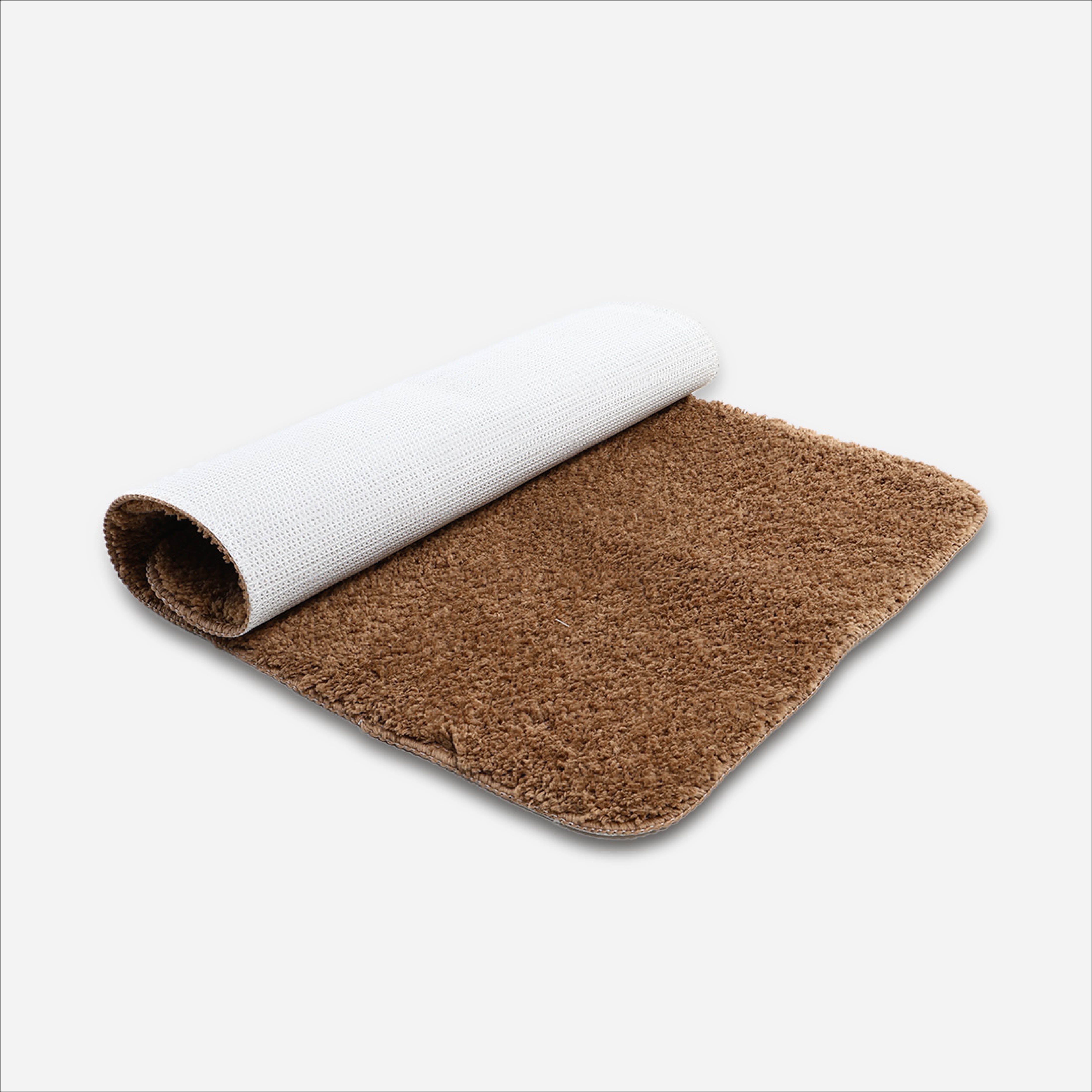 Hosh Fluffy Bath Mat (Brown) - 50x80cm