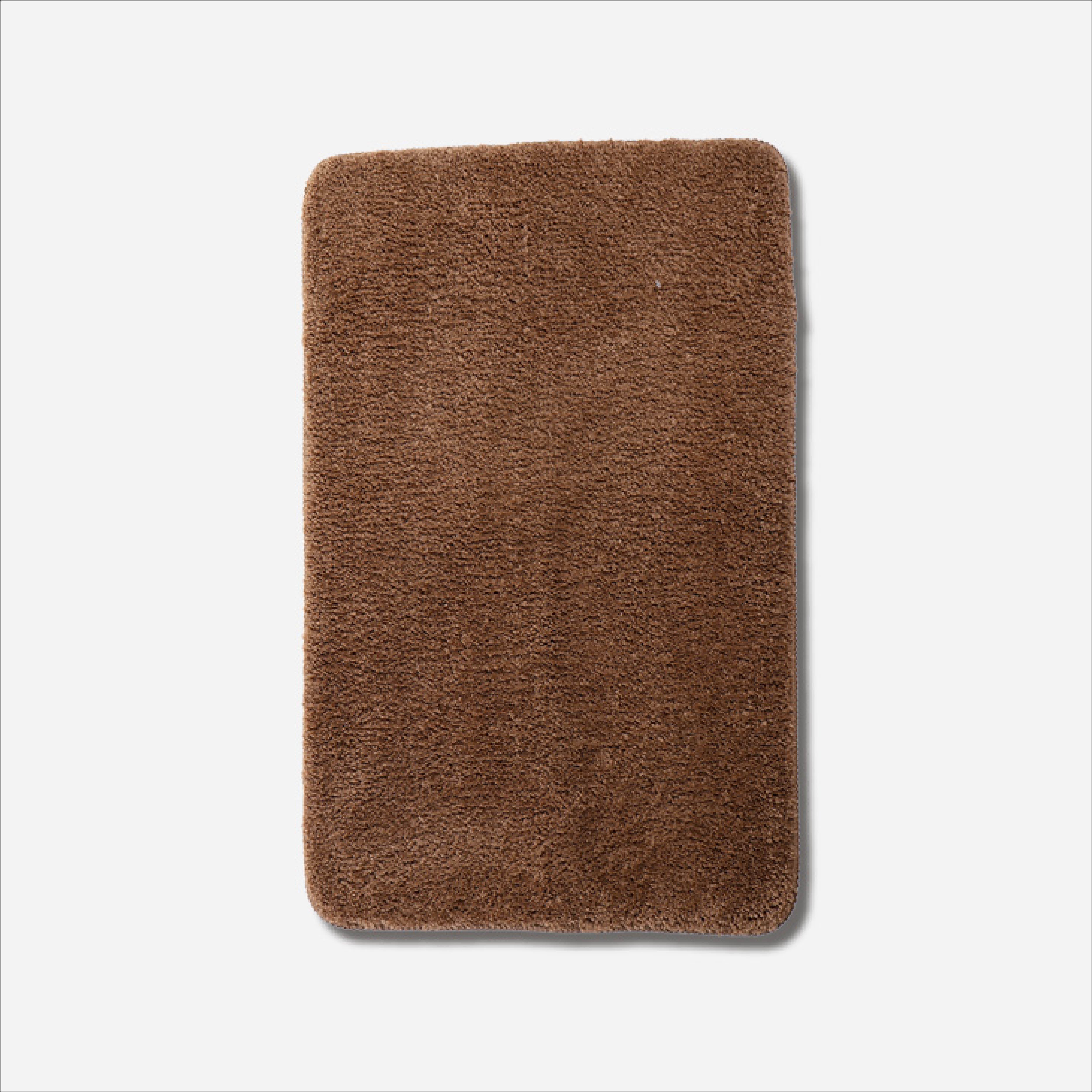 Hosh Fluffy Bath Mat (Brown) - 50x80cm