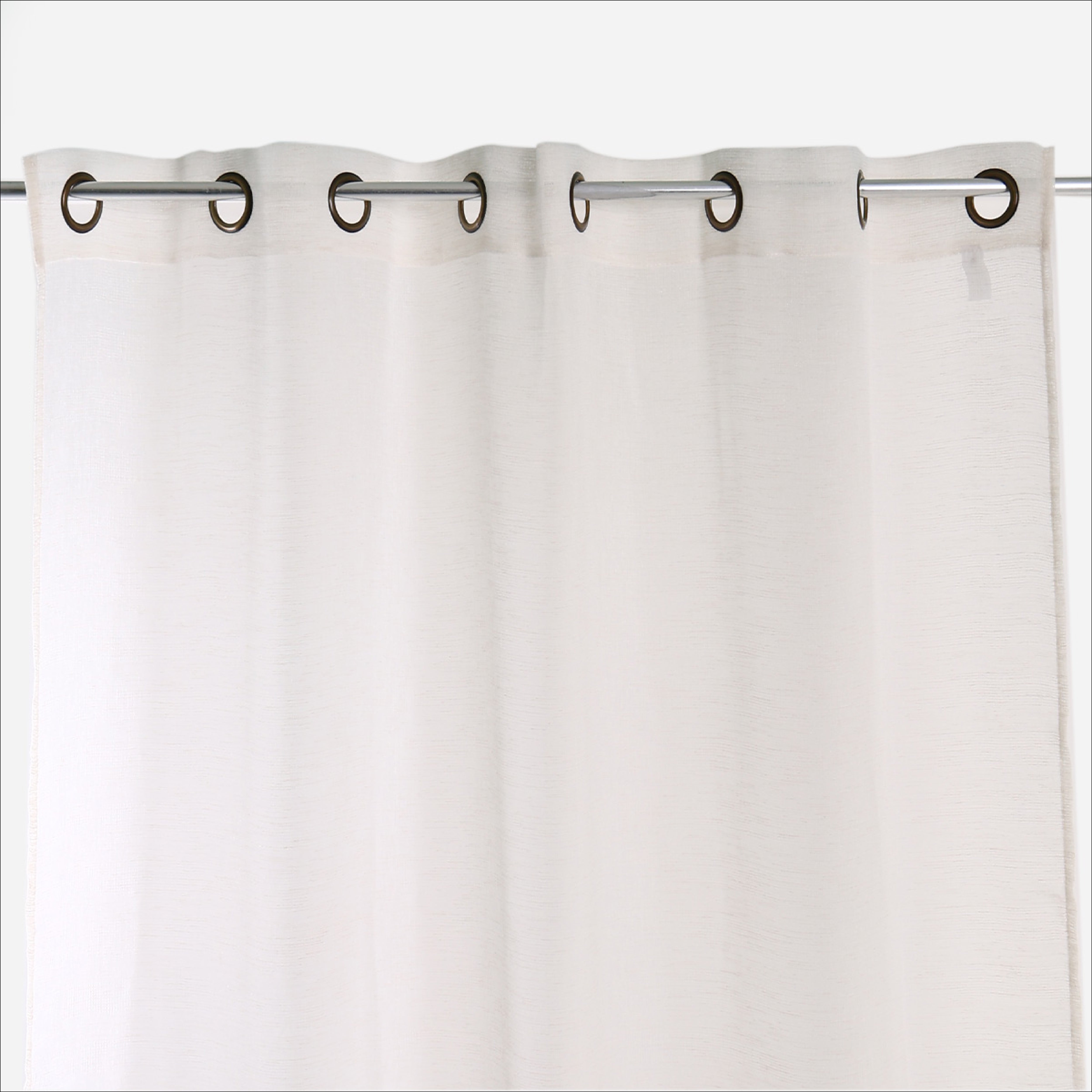 Hosh Grommet Sheer Curtains (Cream) - 54x84in