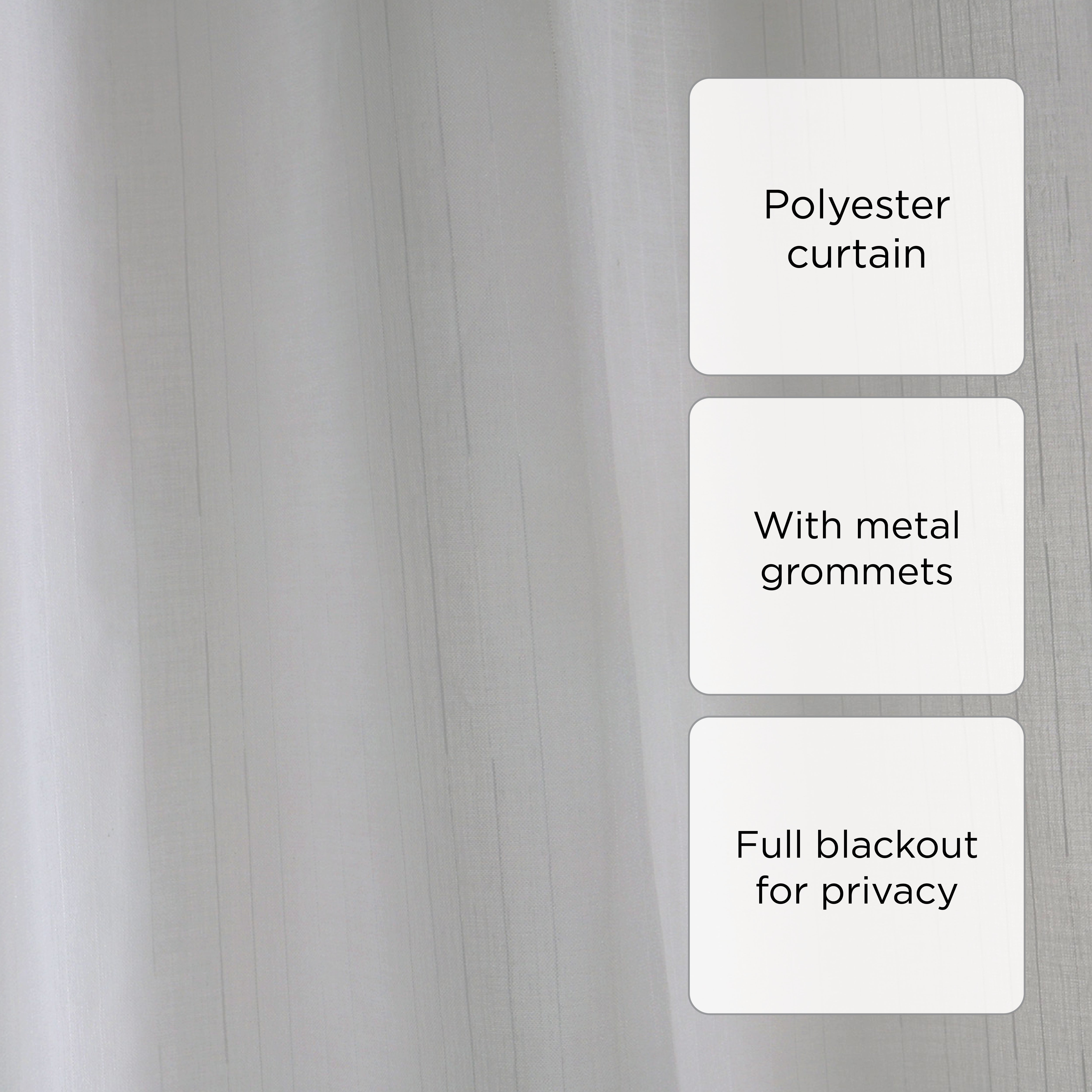 Hosh Grommet Sheet Curtains (White) - 54x84in