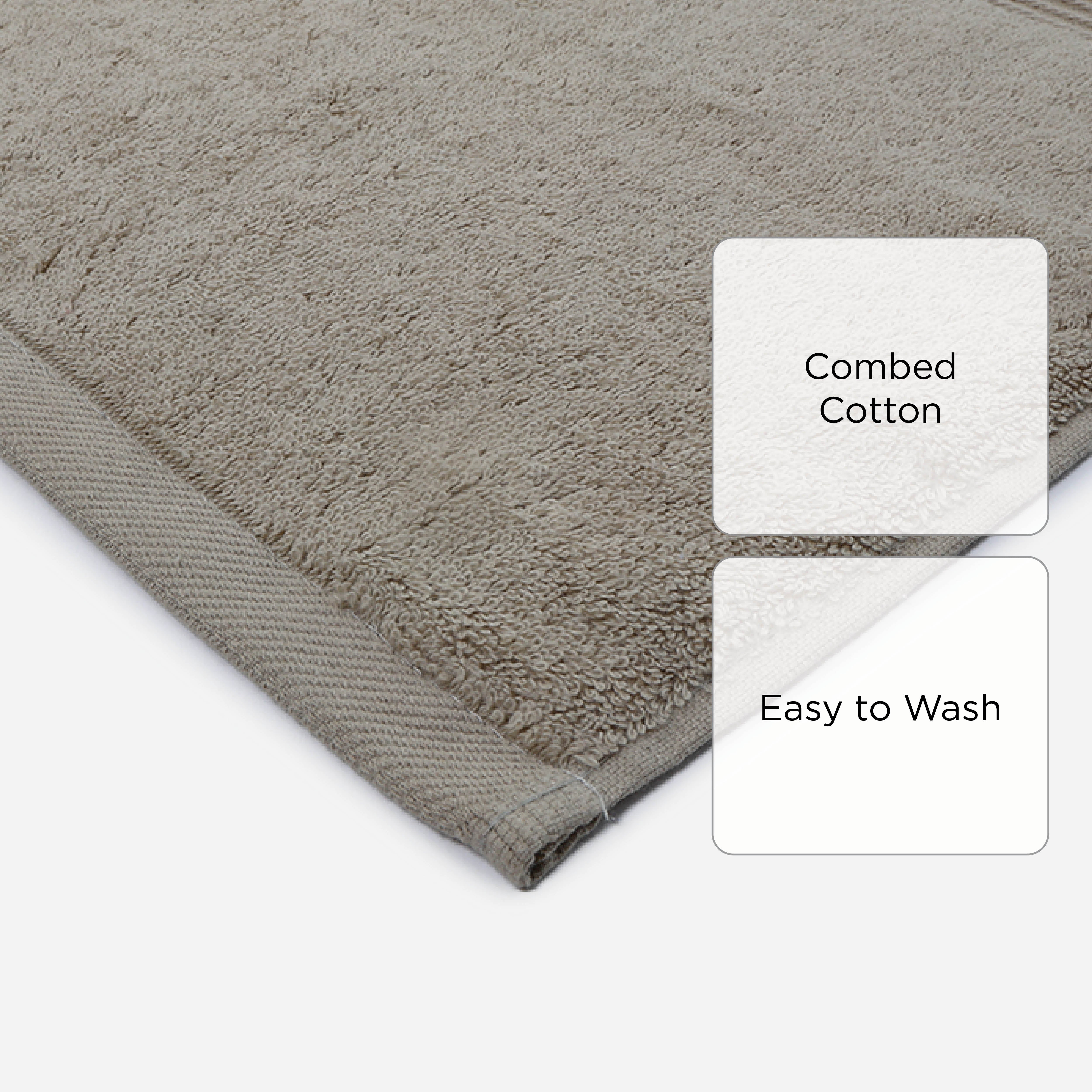 Hosh Combed Cotton Face Towel - Eucalyptus Gray