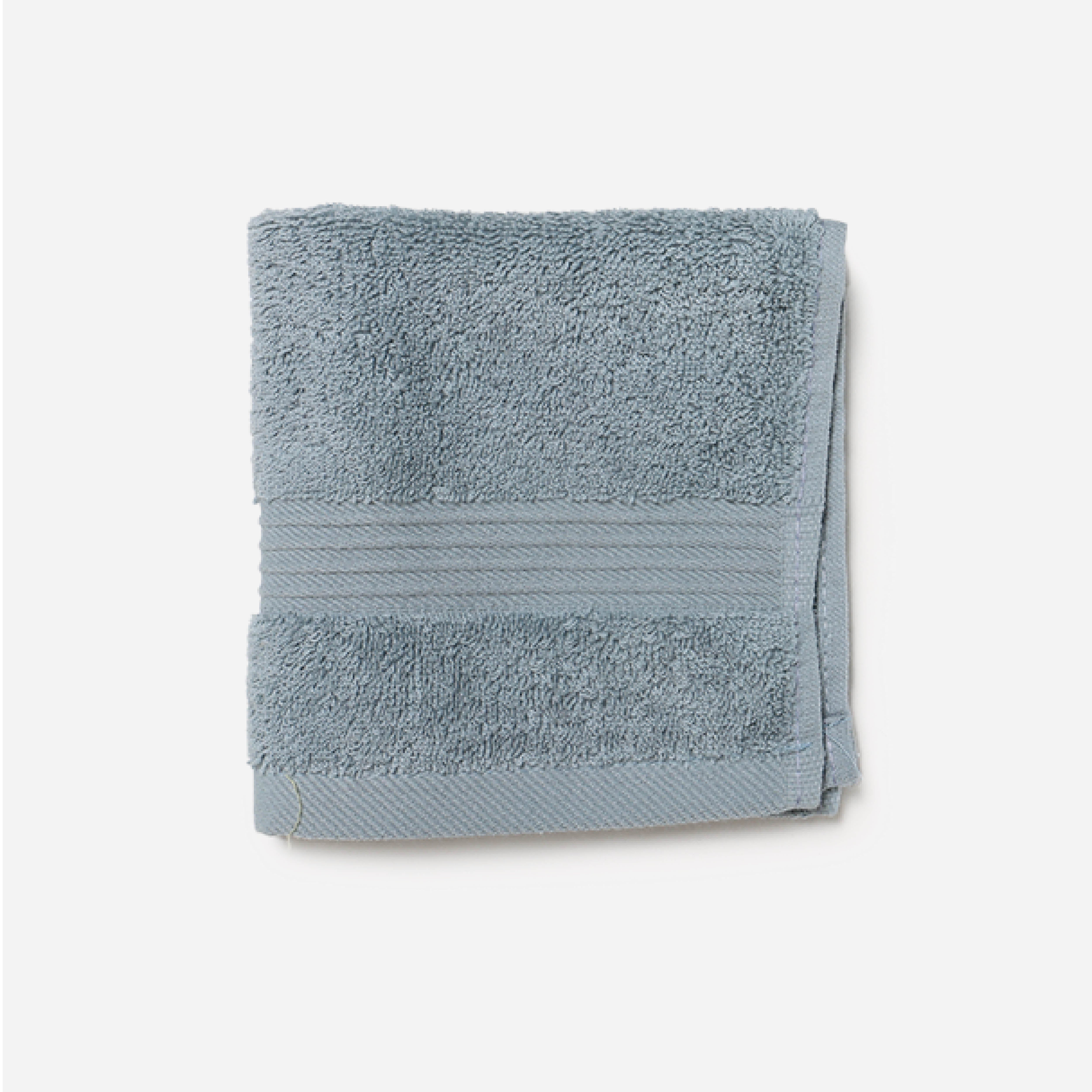 Hosh Combed Cotton Face Towel - Slate Gray