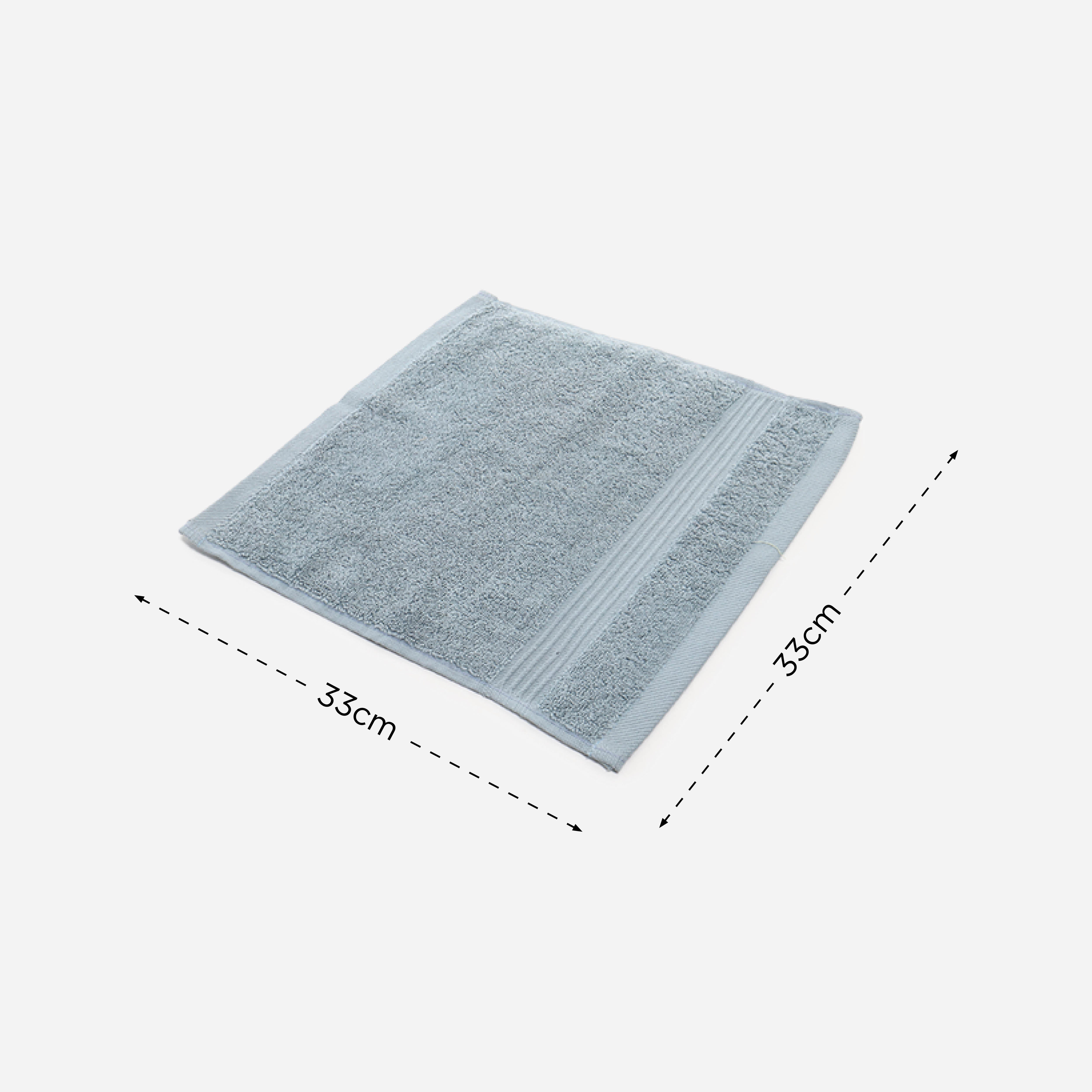 Hosh Combed Cotton Face Towel - Slate Gray