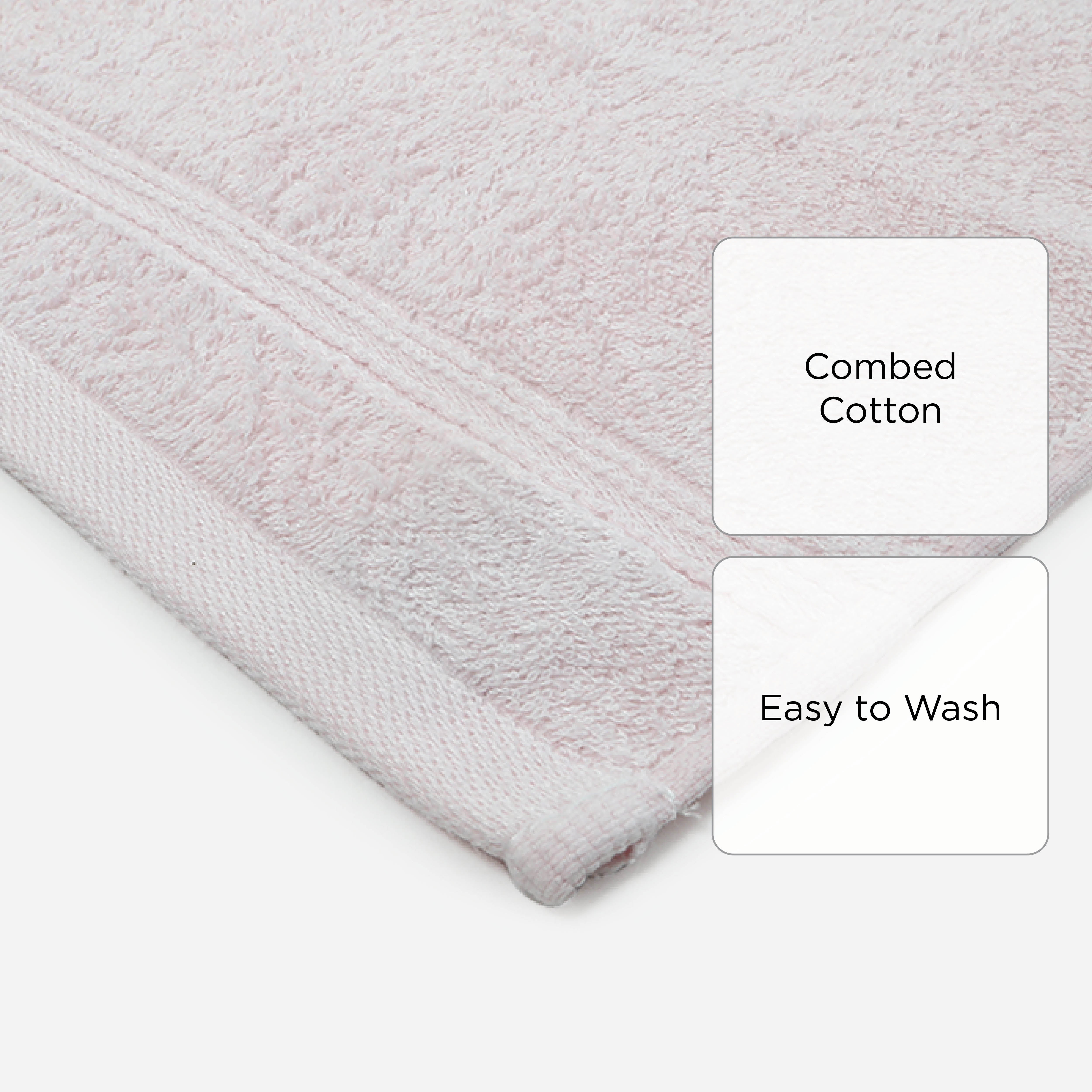 Hosh Bamboo Face Towel - Pale Lilac Pink