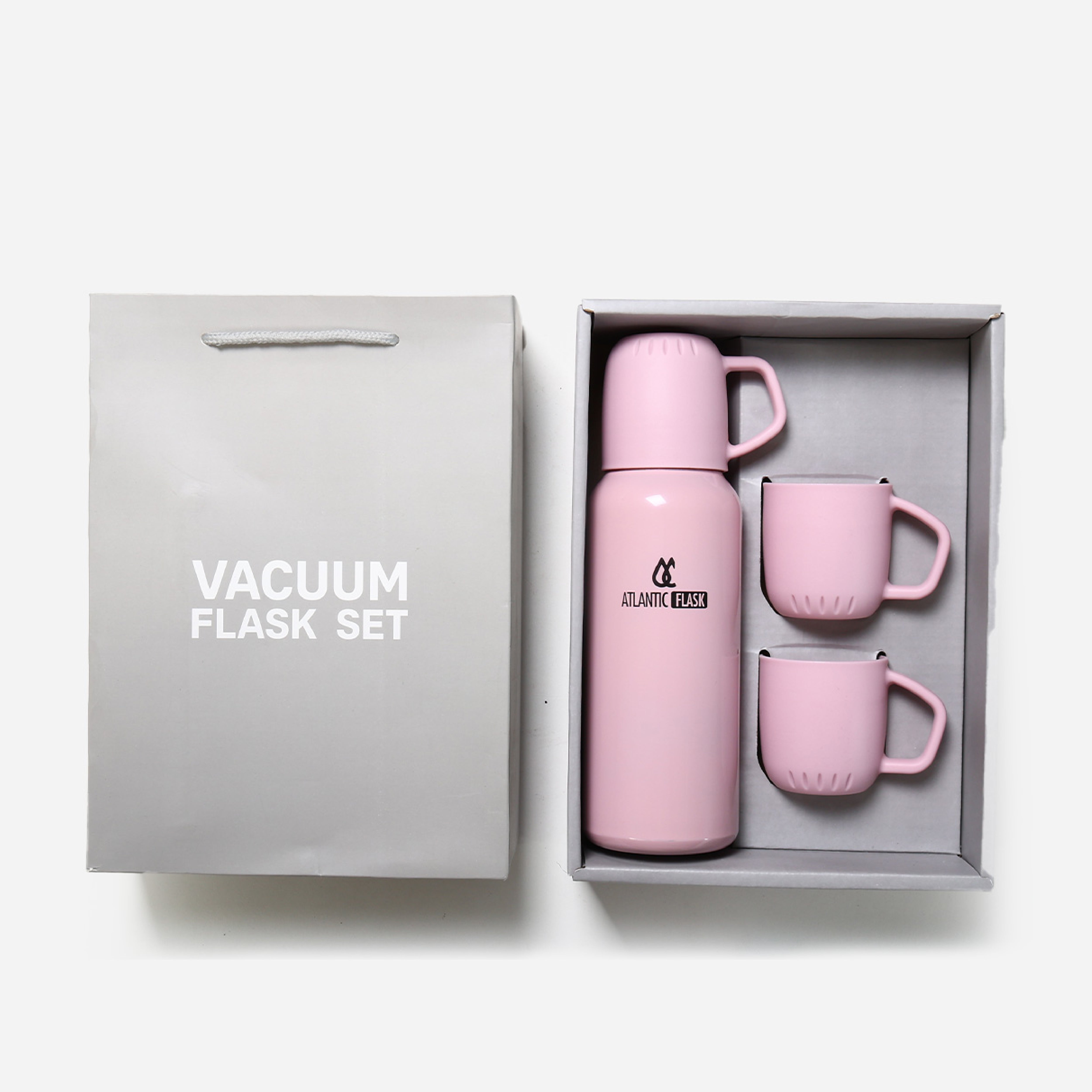 Atlantic Double Wall Vacuum Bottle With 2 Cups - 538ml