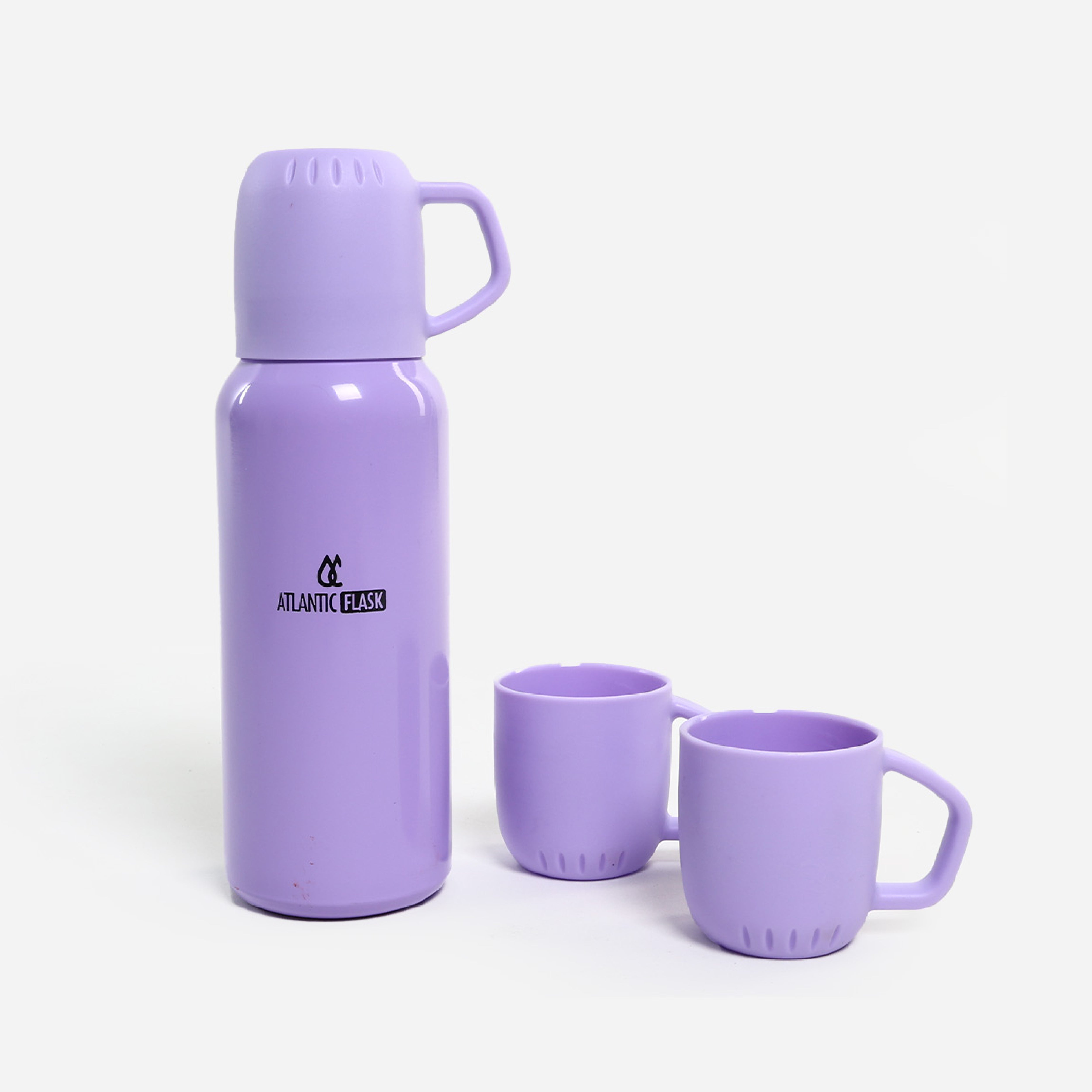 Atlantic Double Wall Vacuum Bottle With 2 Cups - 538ml