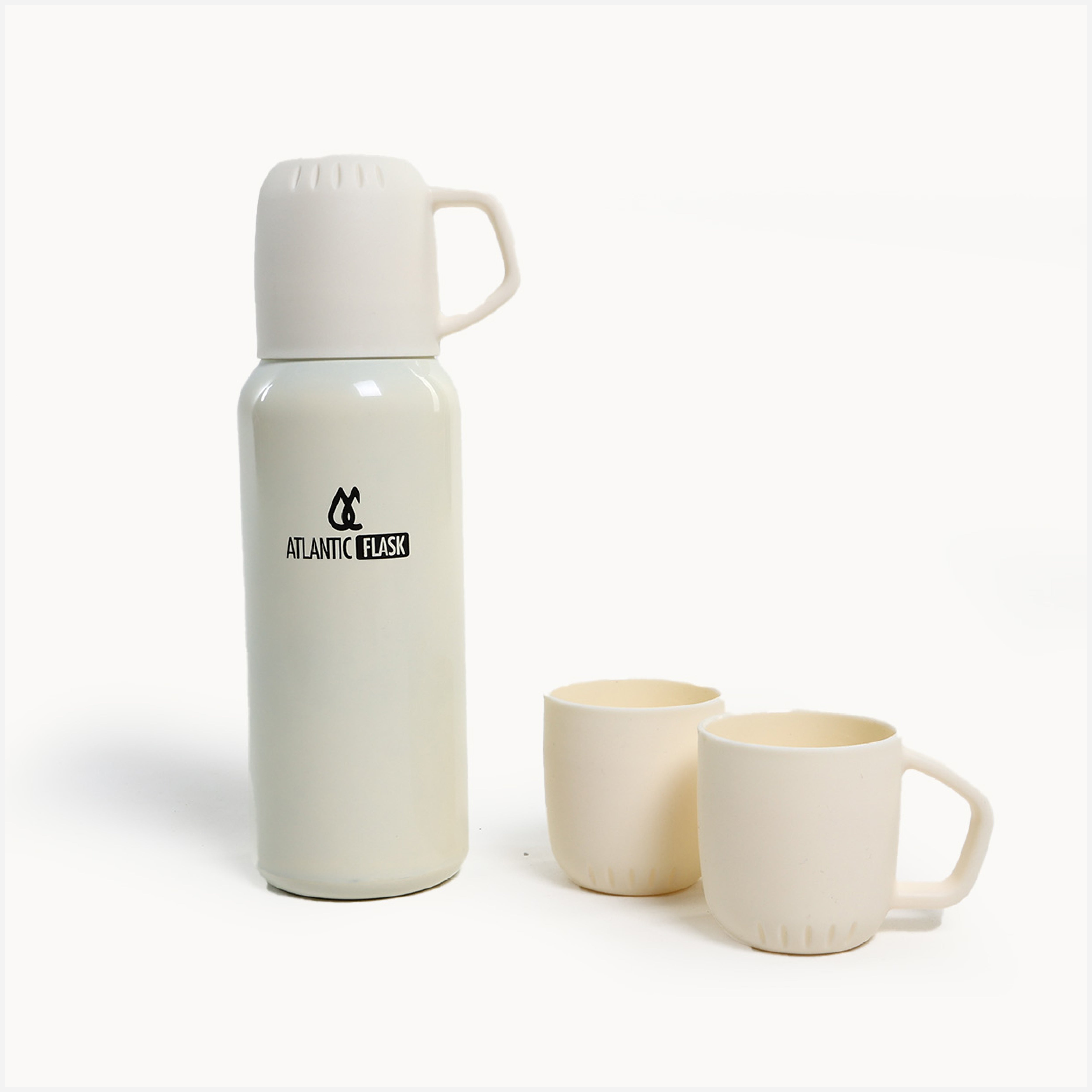 Atlantic Double Wall Vacuum Bottle With 2 Cups - 538ml
