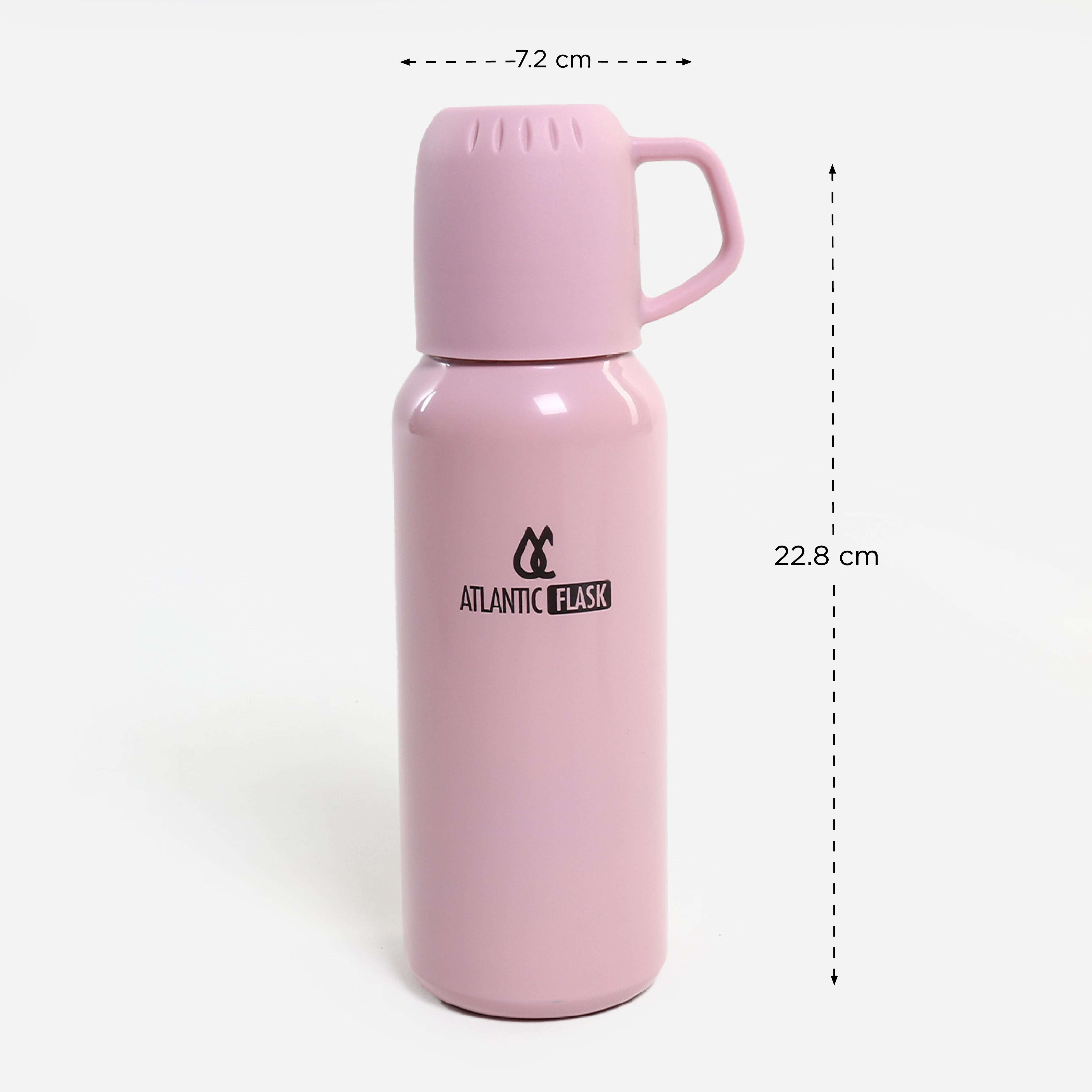 Atlantic Double Wall Vacuum Bottle With 2 Cups - 538ml