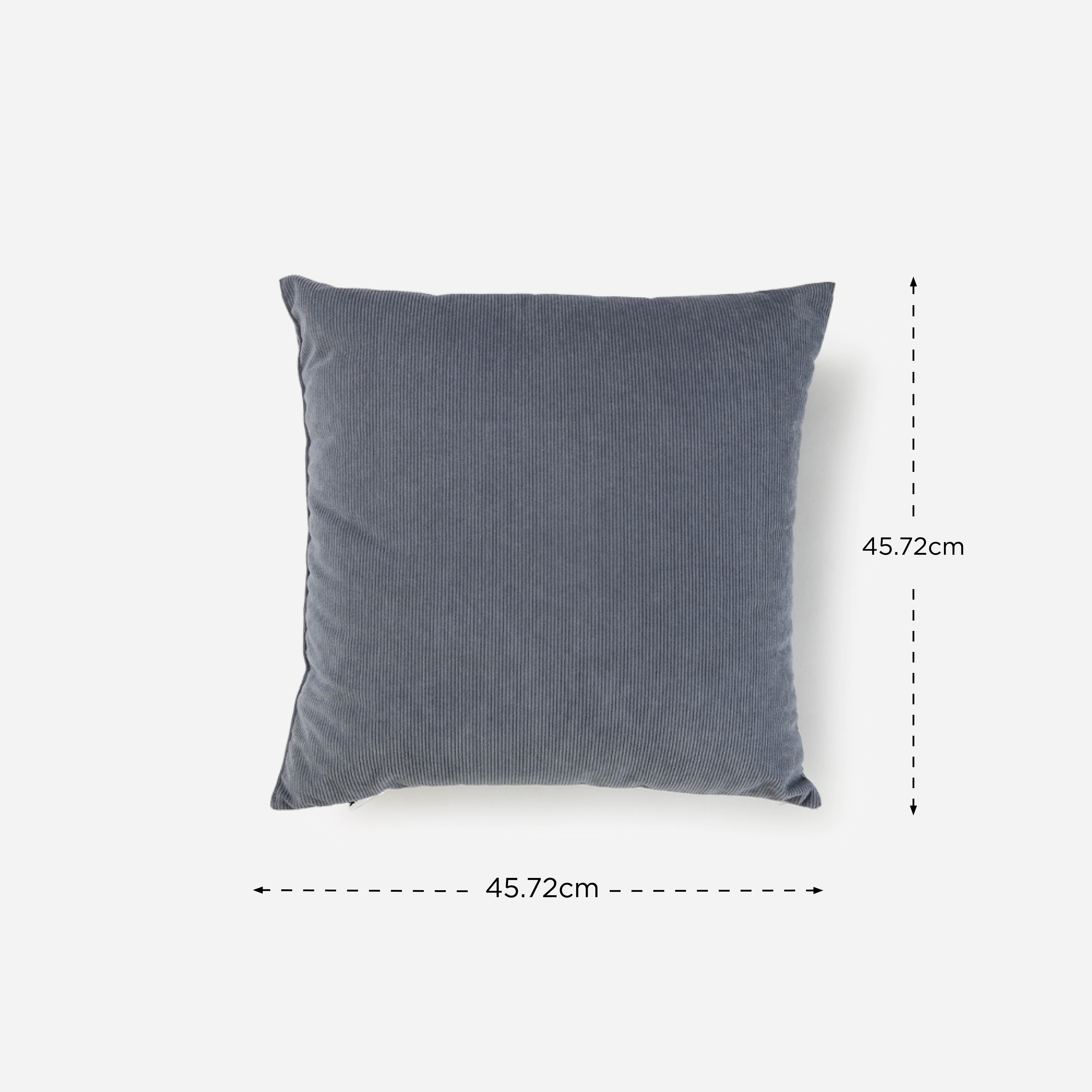 SM Home Corduroy Throw Pillow (Pistacio) - 18x18in