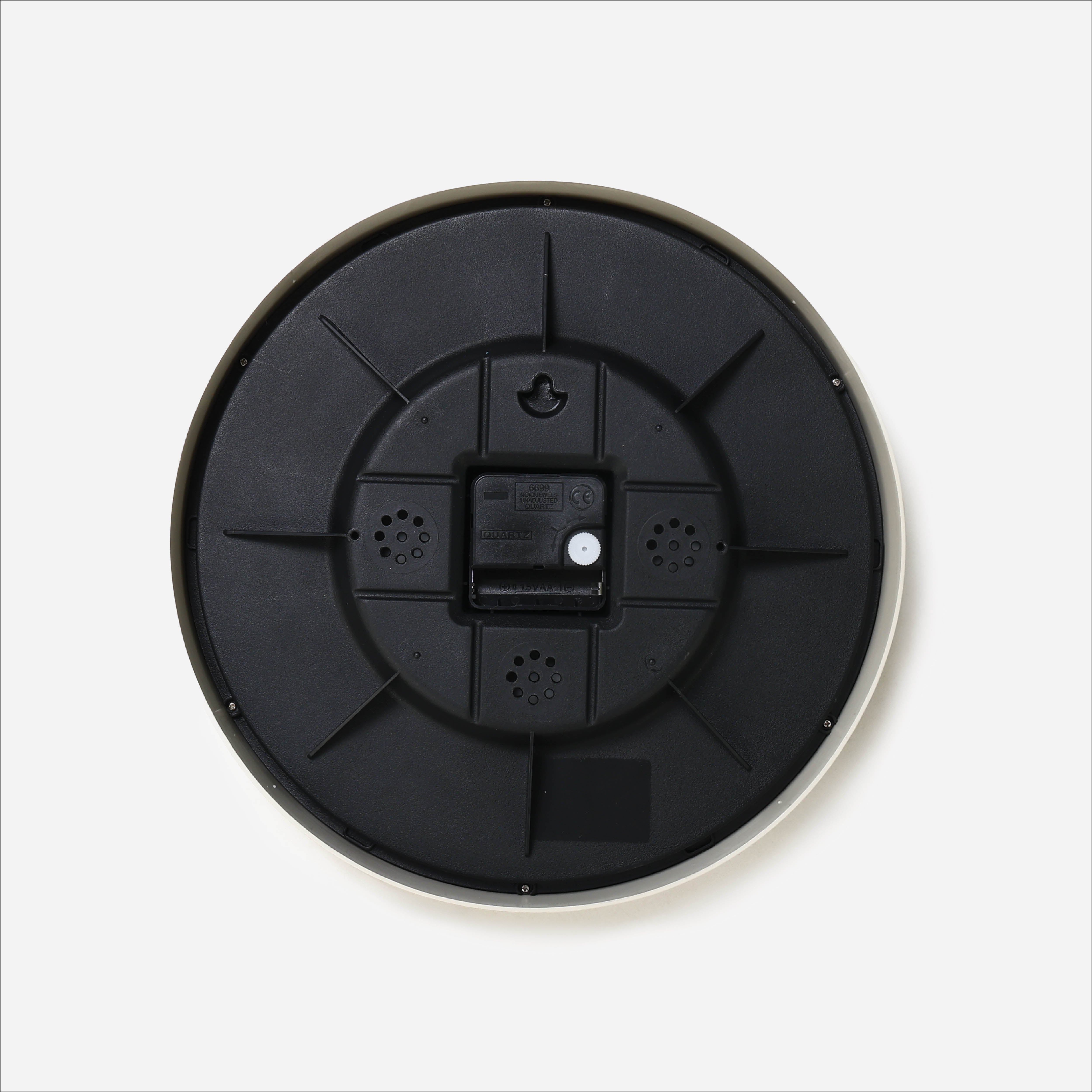 Hosh Round Wall Clock With Wooden Hand EG6911DL - White