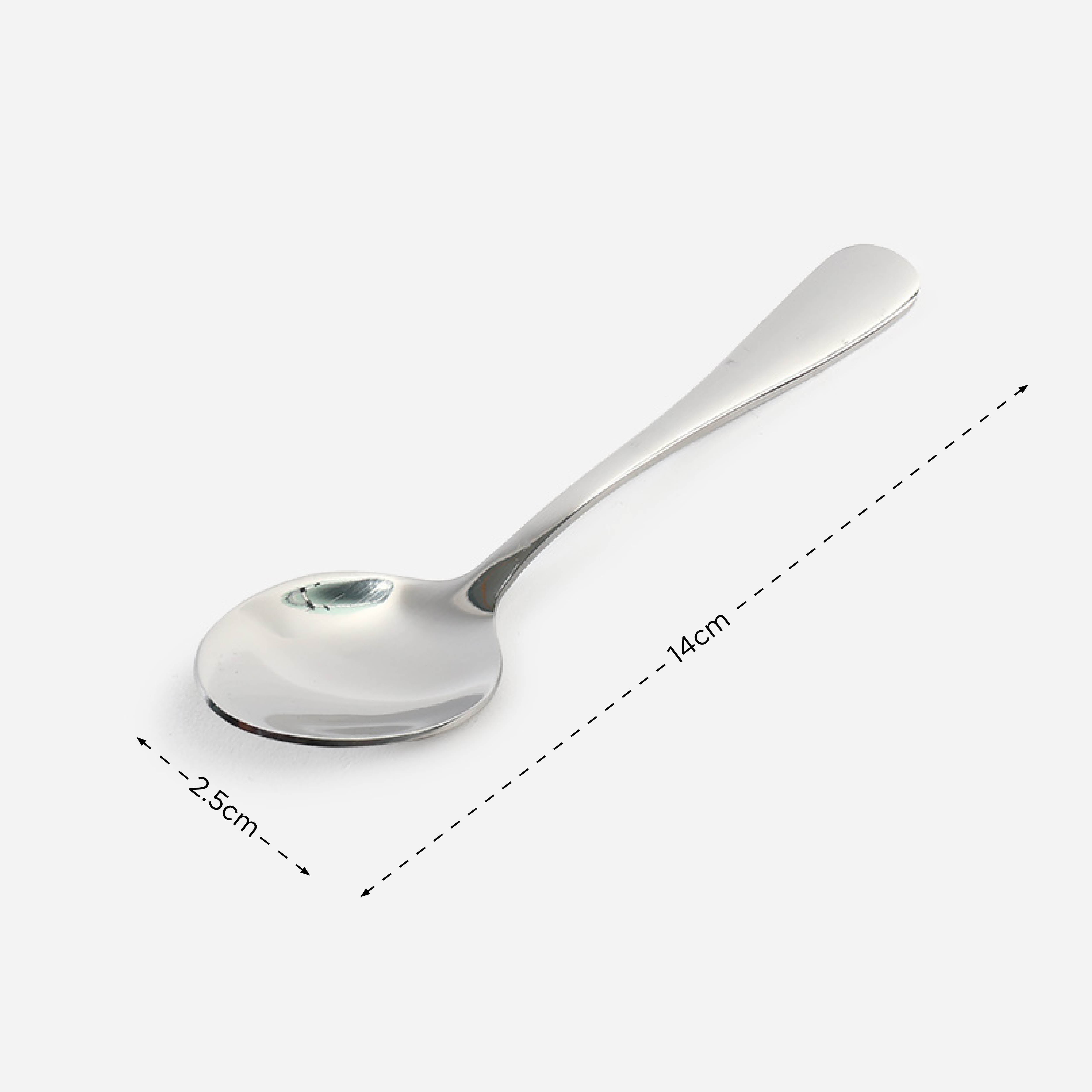 Eurochef Set of 4 Dinner Teaspoon TB24 - Silver