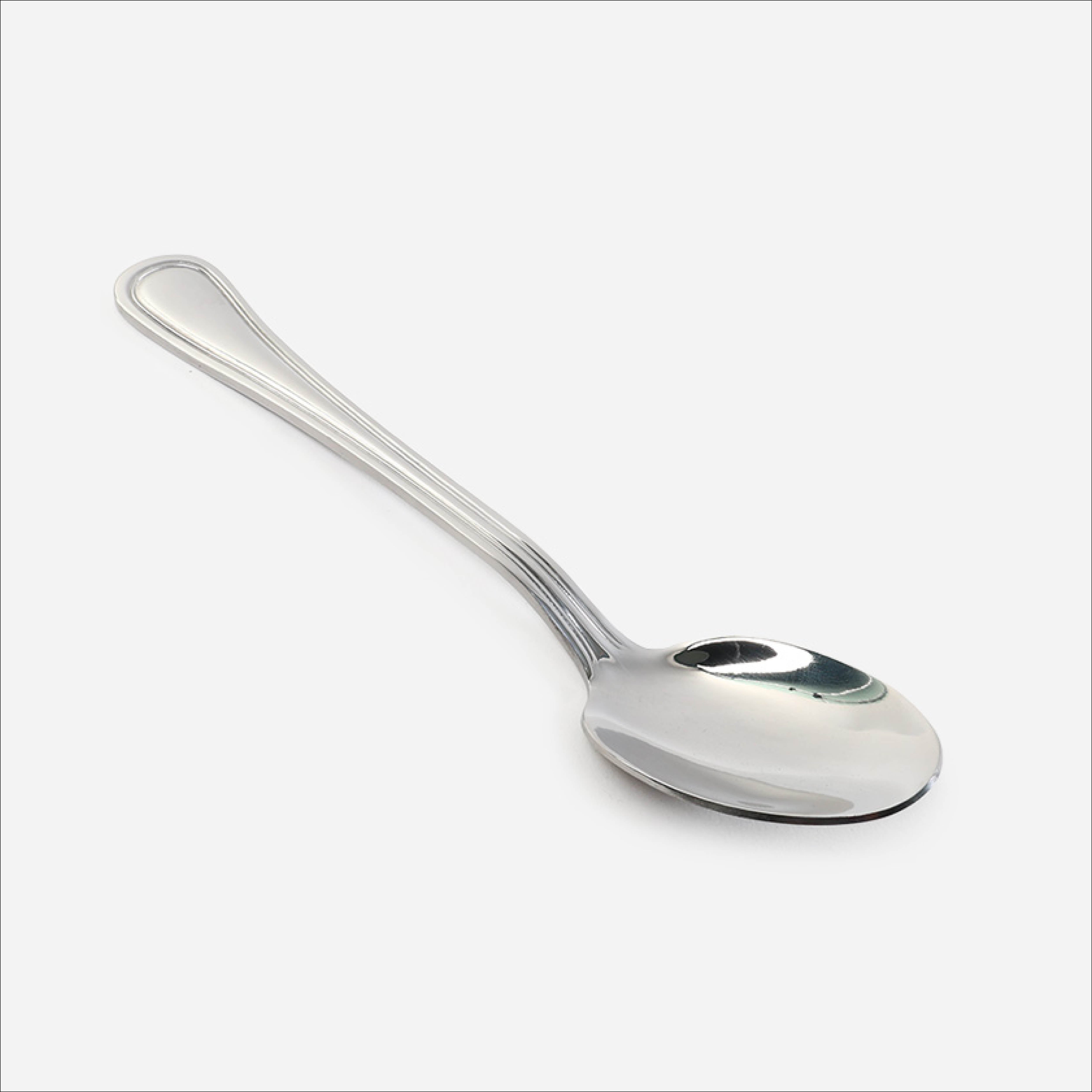 Eurochef Set of 4 Dinner Spoon V21 - Silver