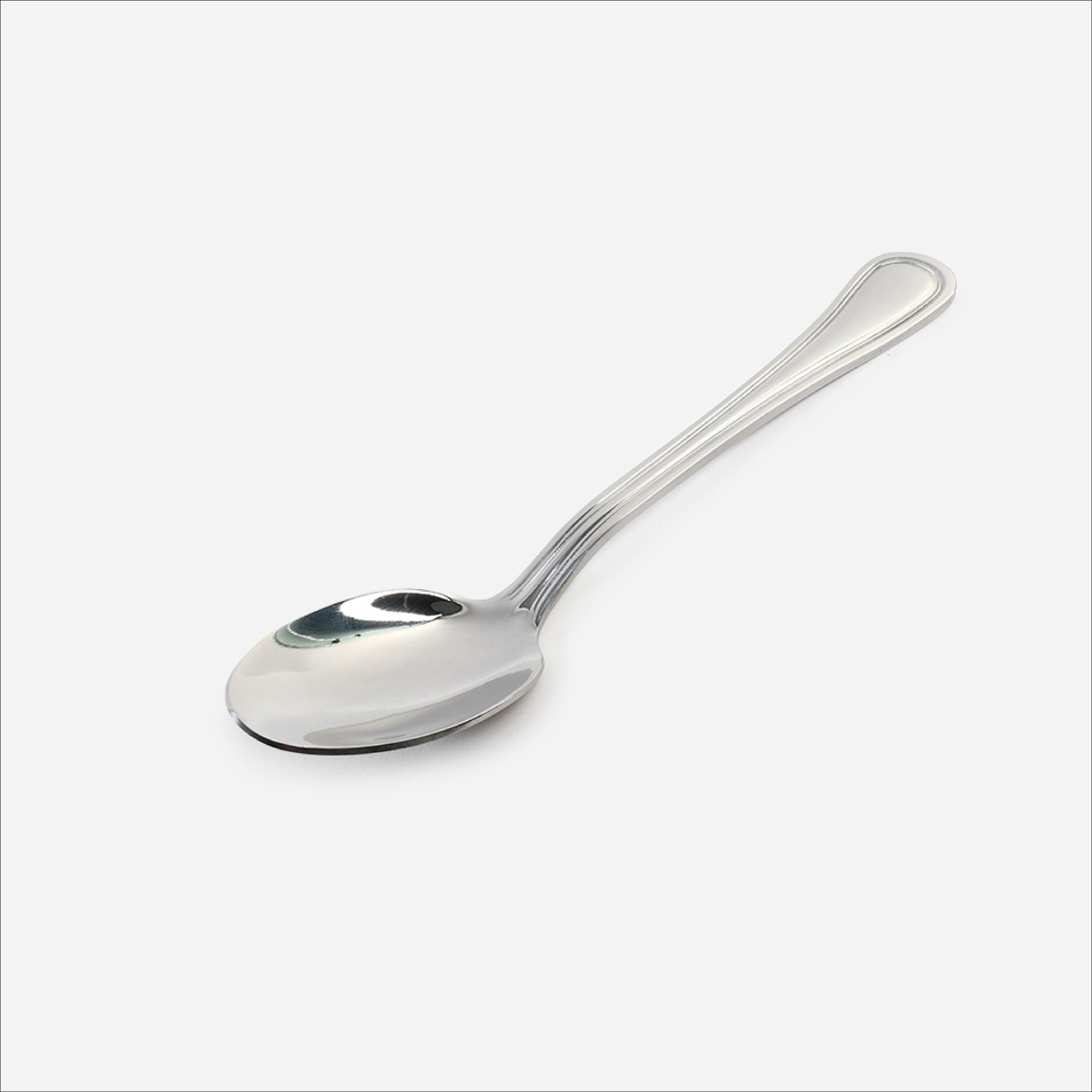 Eurochef Set of 4 Dinner Spoon V21 - Silver