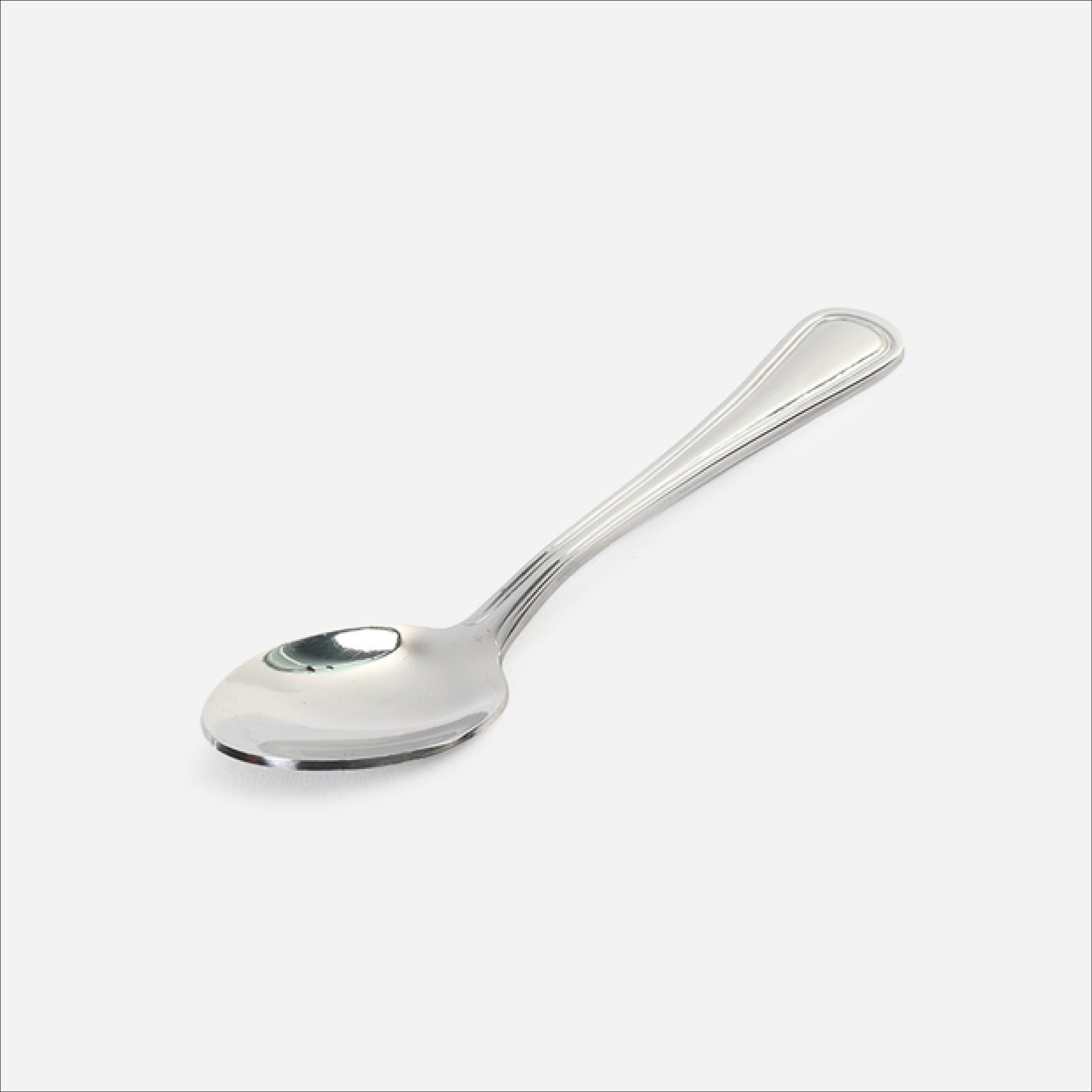 Eurochef Set of 4 Dinner Teaspoon V24 - Silver