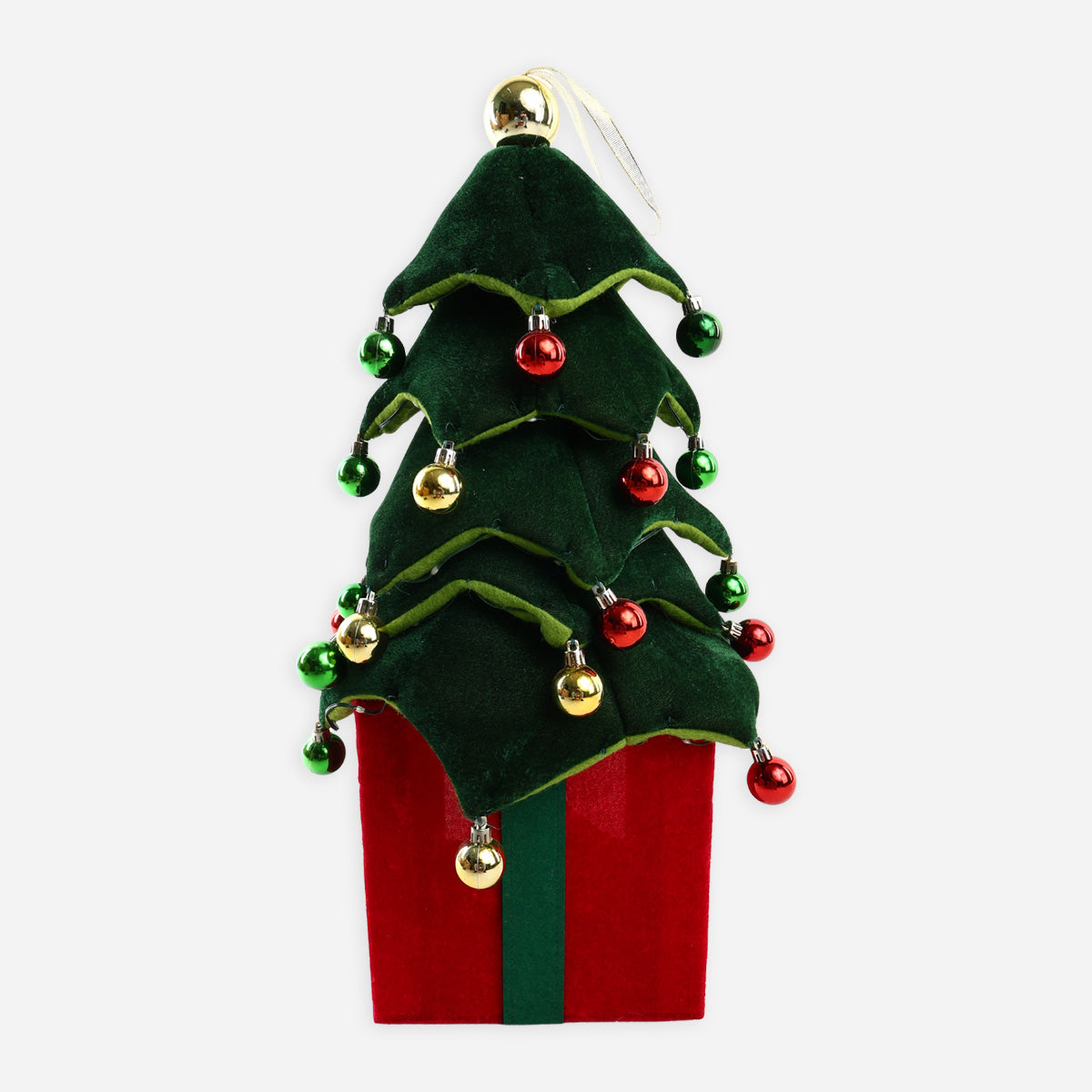 SM Home Collapsible Tree with LED Lights (Red/Green) - 110cm